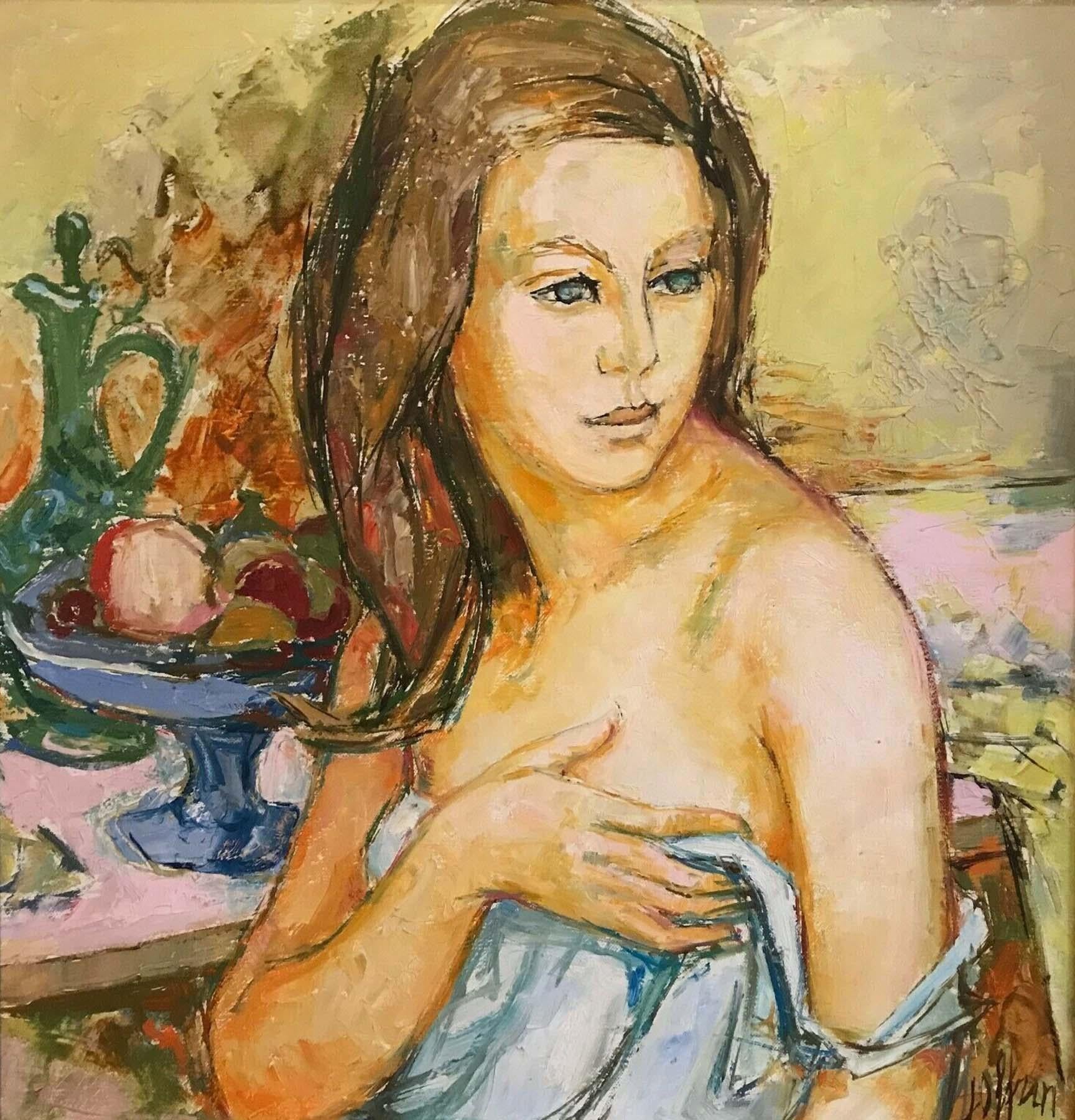Guily Joffrin Portrait Painting - Portrait of a Lady