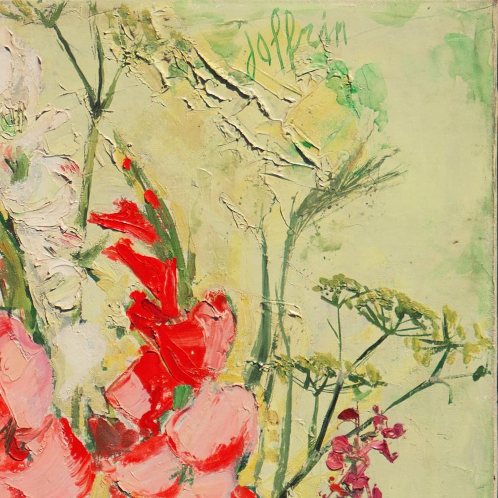 'Still Life with Florist', Paris, École des Beaux-Arts, Large Post-Impressionist - Painting by Guily Joffrin