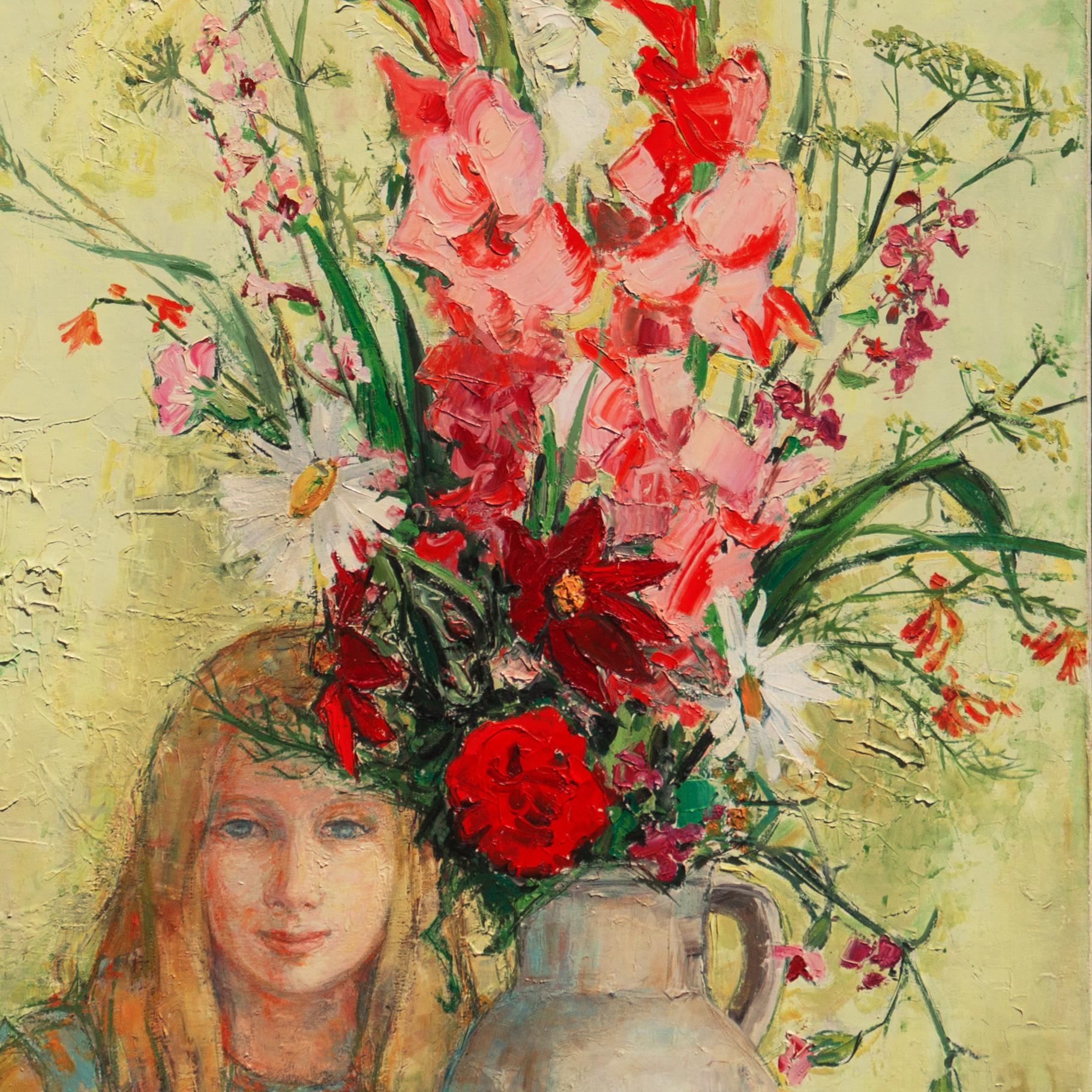 'Still Life with Florist', Paris, École des Beaux-Arts, Large Post-Impressionist For Sale 2