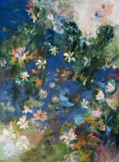 Daisy: Impressionist Painting, Mixed Media on Panel, 2010s, New, 30x22