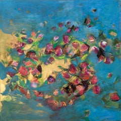 Let Go: Impressionist Painting, Mixed Media on Canvas, 2010s, New, 36x36