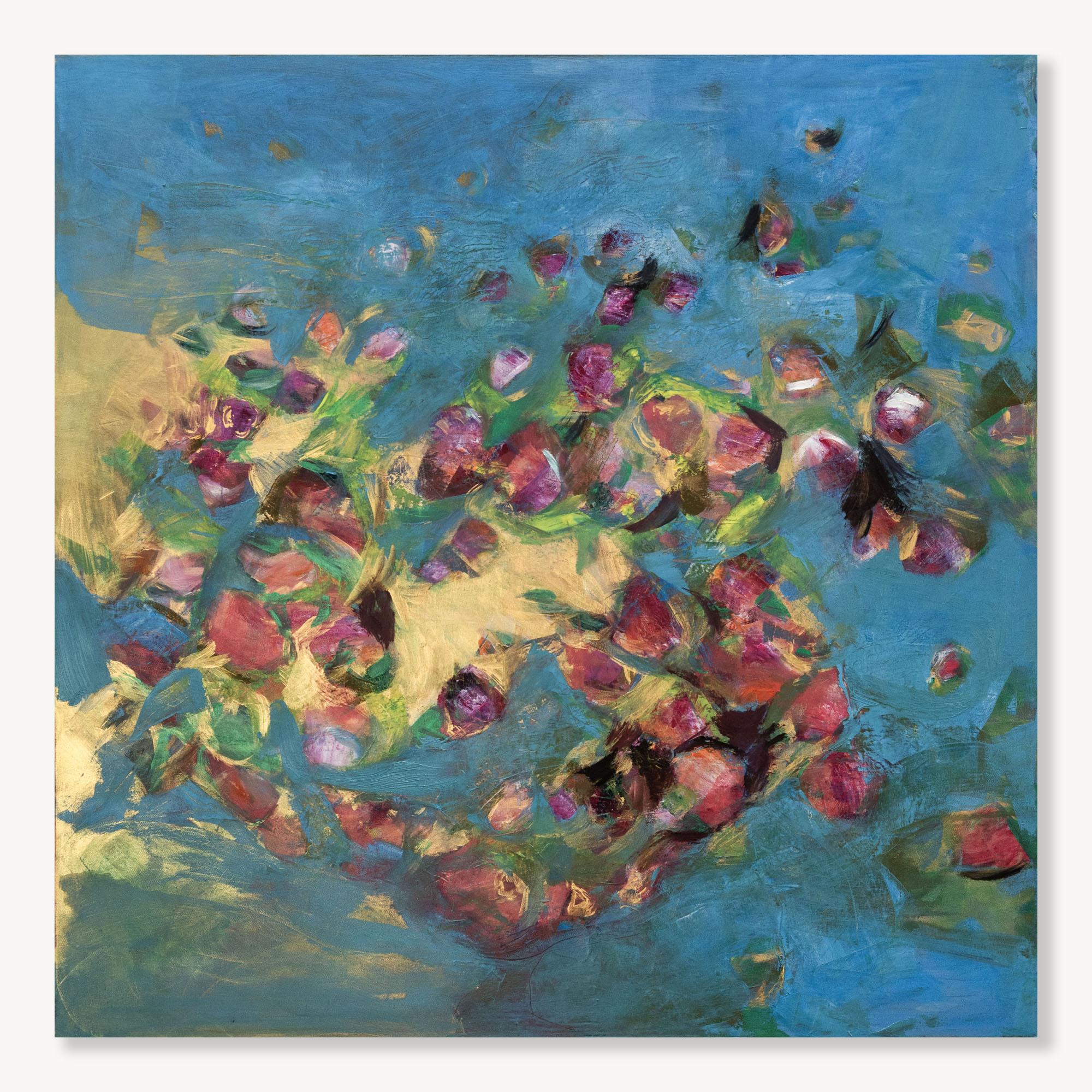 Let Go: Impressionist Painting, Mixed Media on Canvas, 2010s, New, 36x36