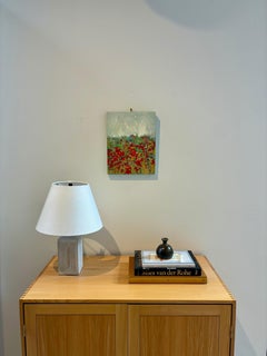 „Once in a Superbloom“: Abstrakte Mischtechnik, Öl auf Holztafel, 2010er Jahre, Neu, 14 x 11