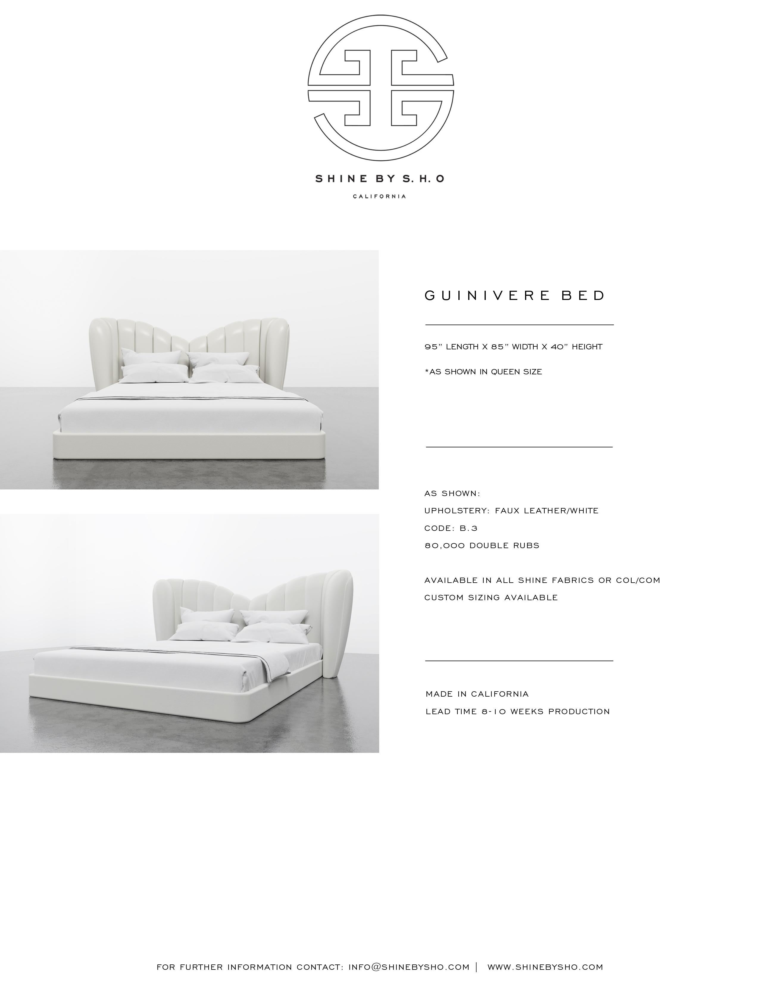 GUINIVERE BED - Modernes geschwungenes Bett aus luxuriösem anthrazitfarbenem Samt  1