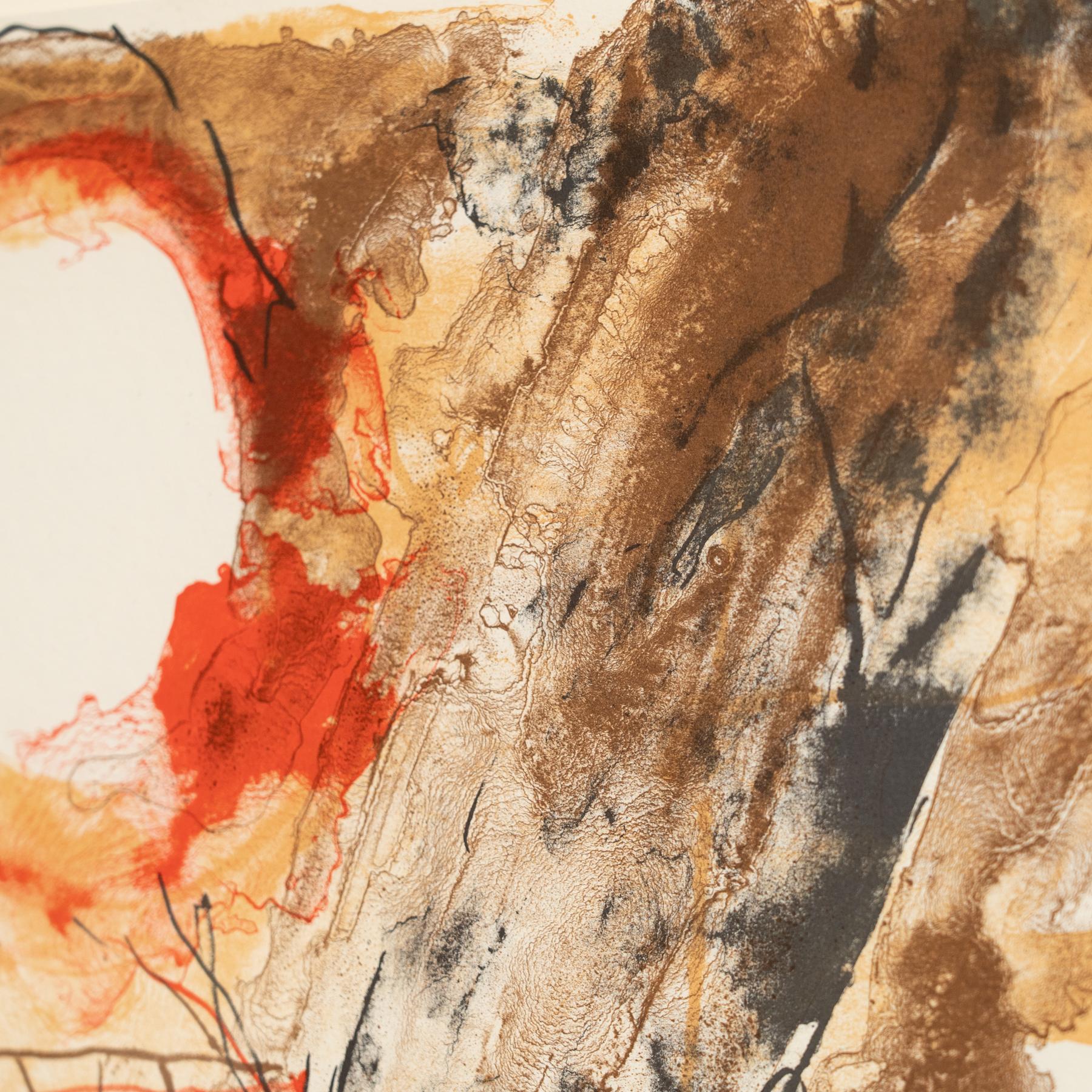 Guinovart Color Abstract Framed Lithography on Paper, 1999 For Sale 6