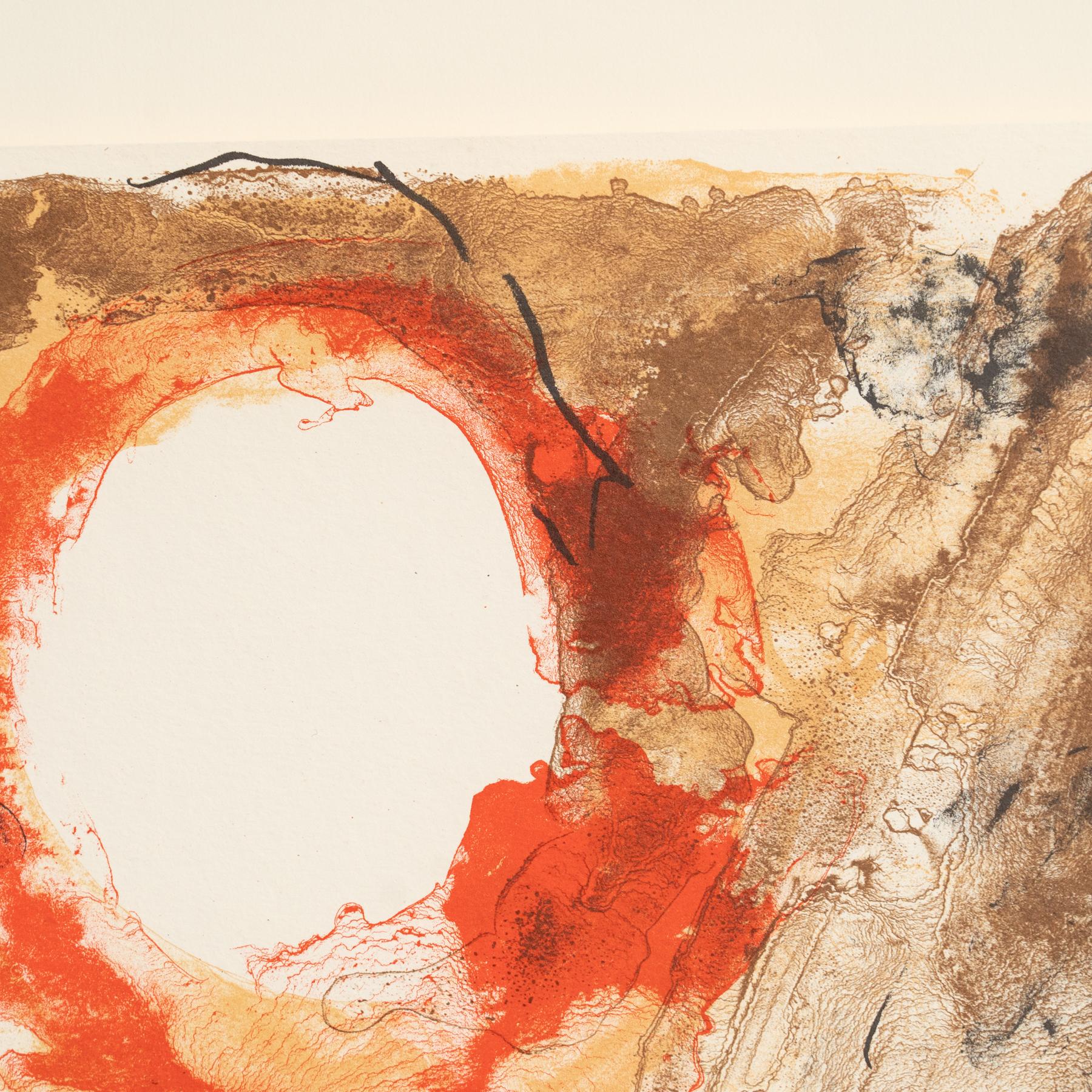 Guinovart Color Abstract Framed Lithography on Paper, 1999 For Sale 2