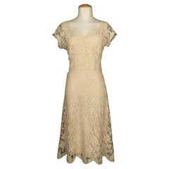 Guipure-Kleid 1950er Jahre
