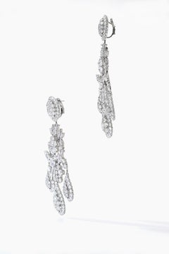 Guirlande design Diamond Titanium Ear-Pendants