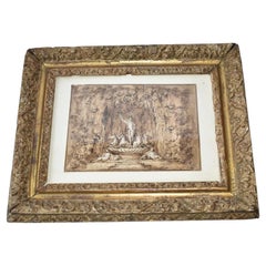 Guiseppe Bossi Jupiter's Grotto Pen and Wash 14 x 20 cm