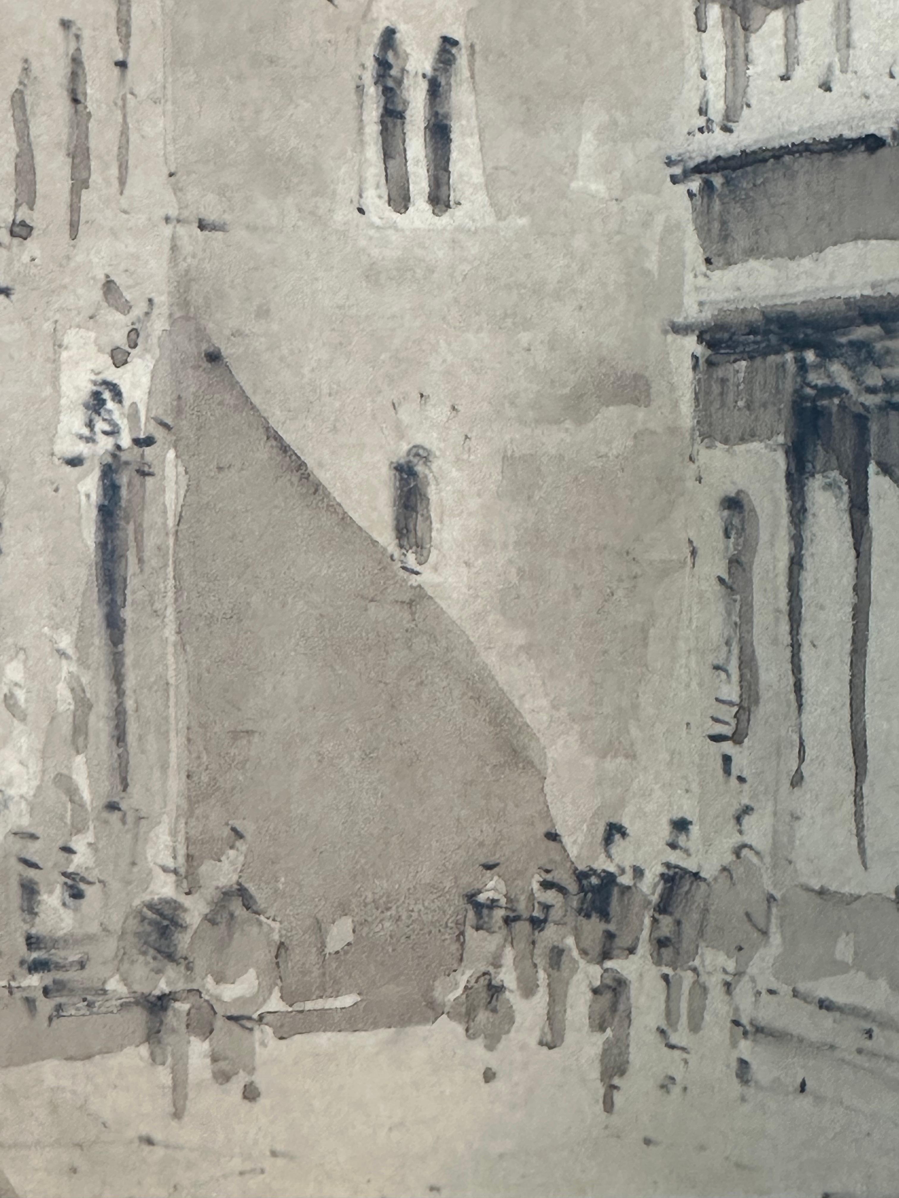 Guiseppe Capineri (1923-1994)

Ponte Veccchio, 1959

Tinta sobre papel, la imagen mide 11,25 x 15,5 pulgadas. Medida enmarcado: 14,25 x 18,5 pulgadas.

Firmado y fechado en tinta roja abajo a la derecha.

