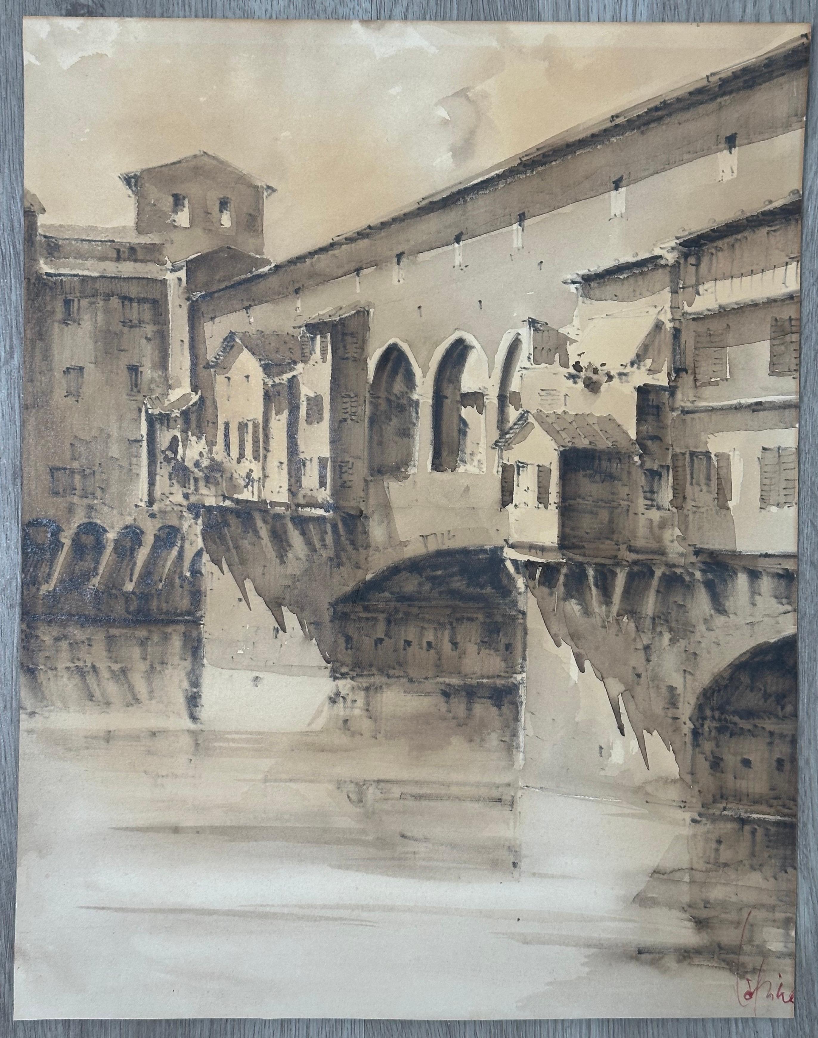 Ponte Vecchio Firenze Florence Italy Cityscape painting