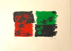 Sans titre - Lithographie originale de G. Capogrossi - 1970