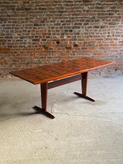 Guiseppe Scapinelli Parquetry Rosewood Dining Table Brazil 1950