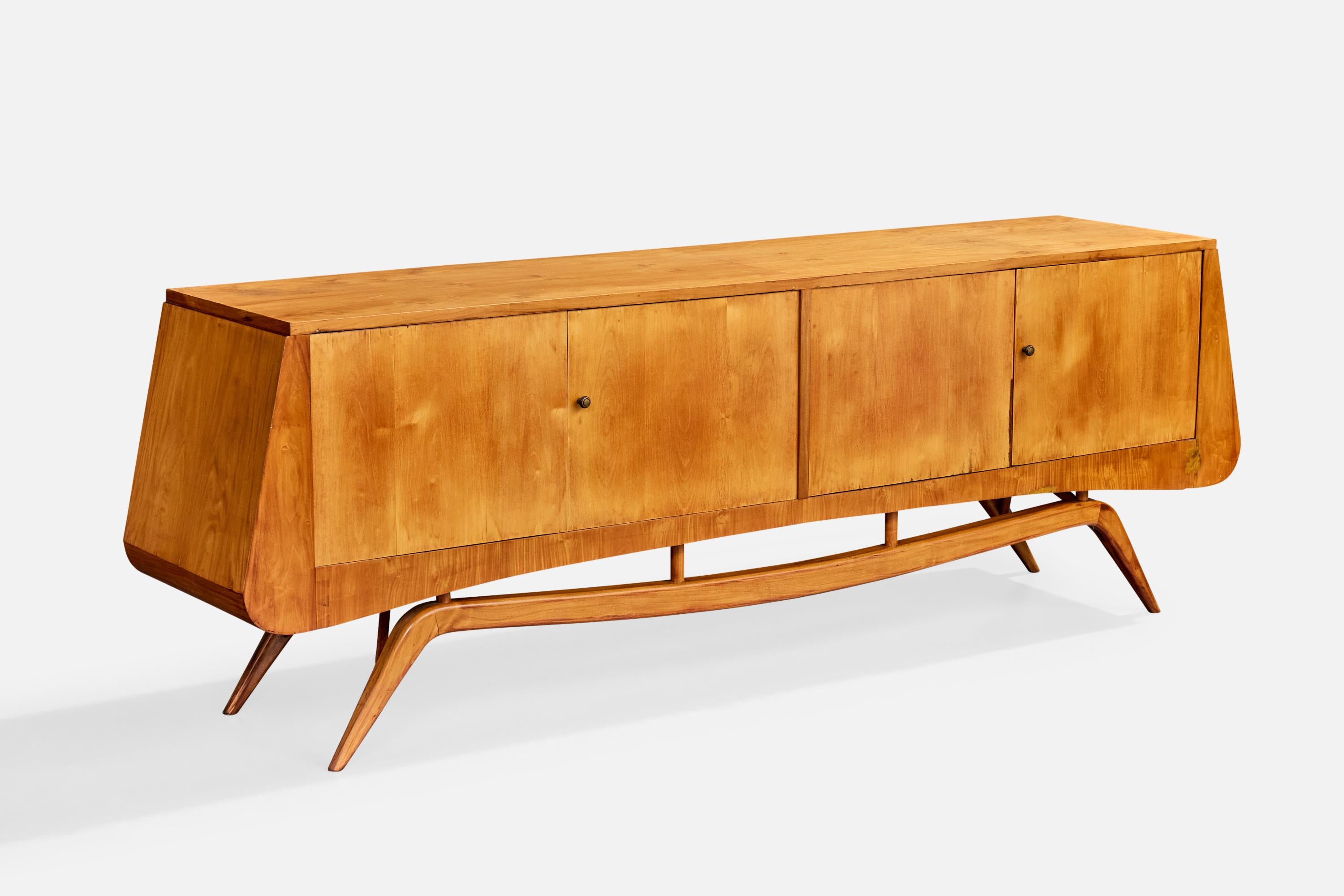 Mid-Century Modern Guiseppe Scapinelli, Sideboard, Wood, Brazil, 1950s For Sale