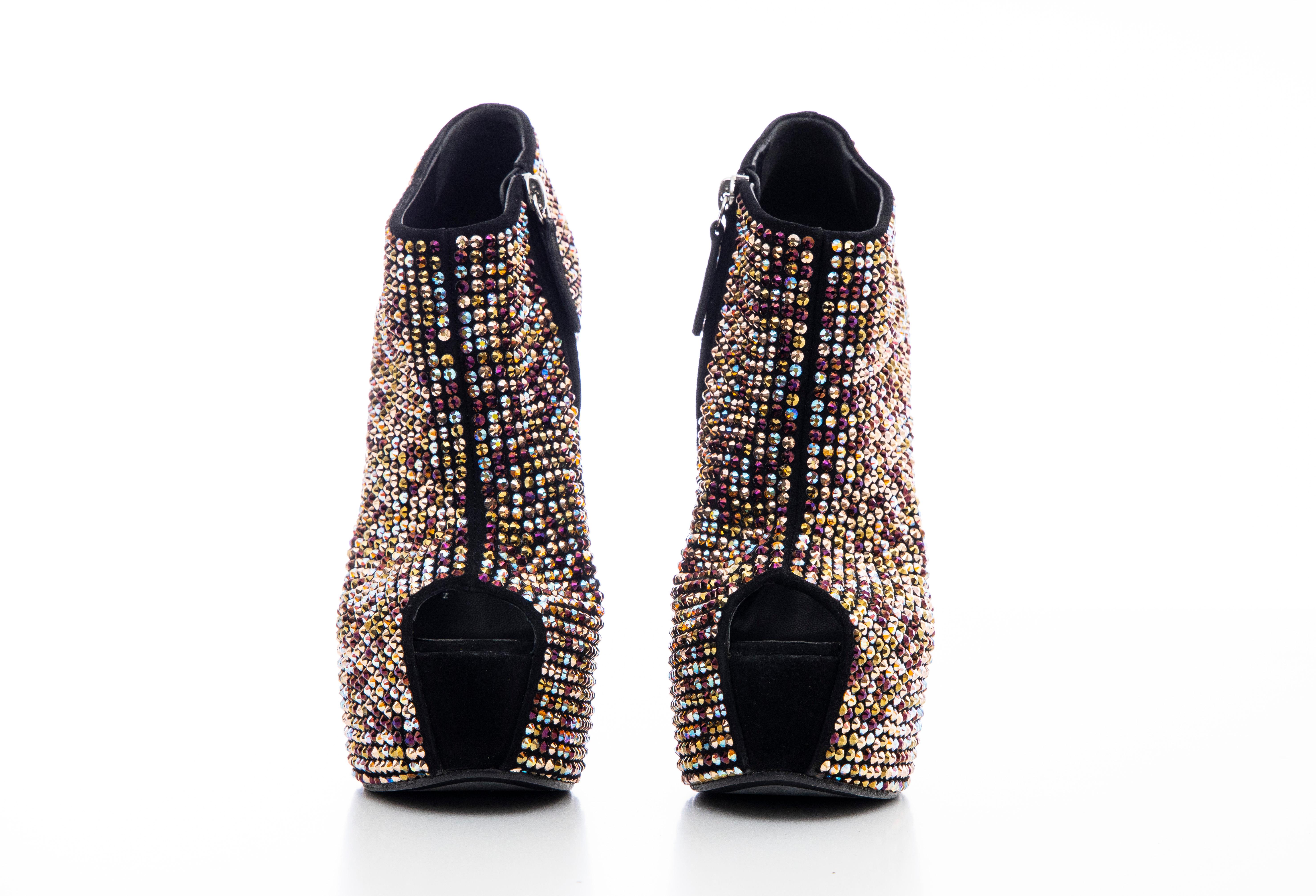 Guiseppe Zanotti Crystal Embellished Wedges, Fall 2012 For Sale 5