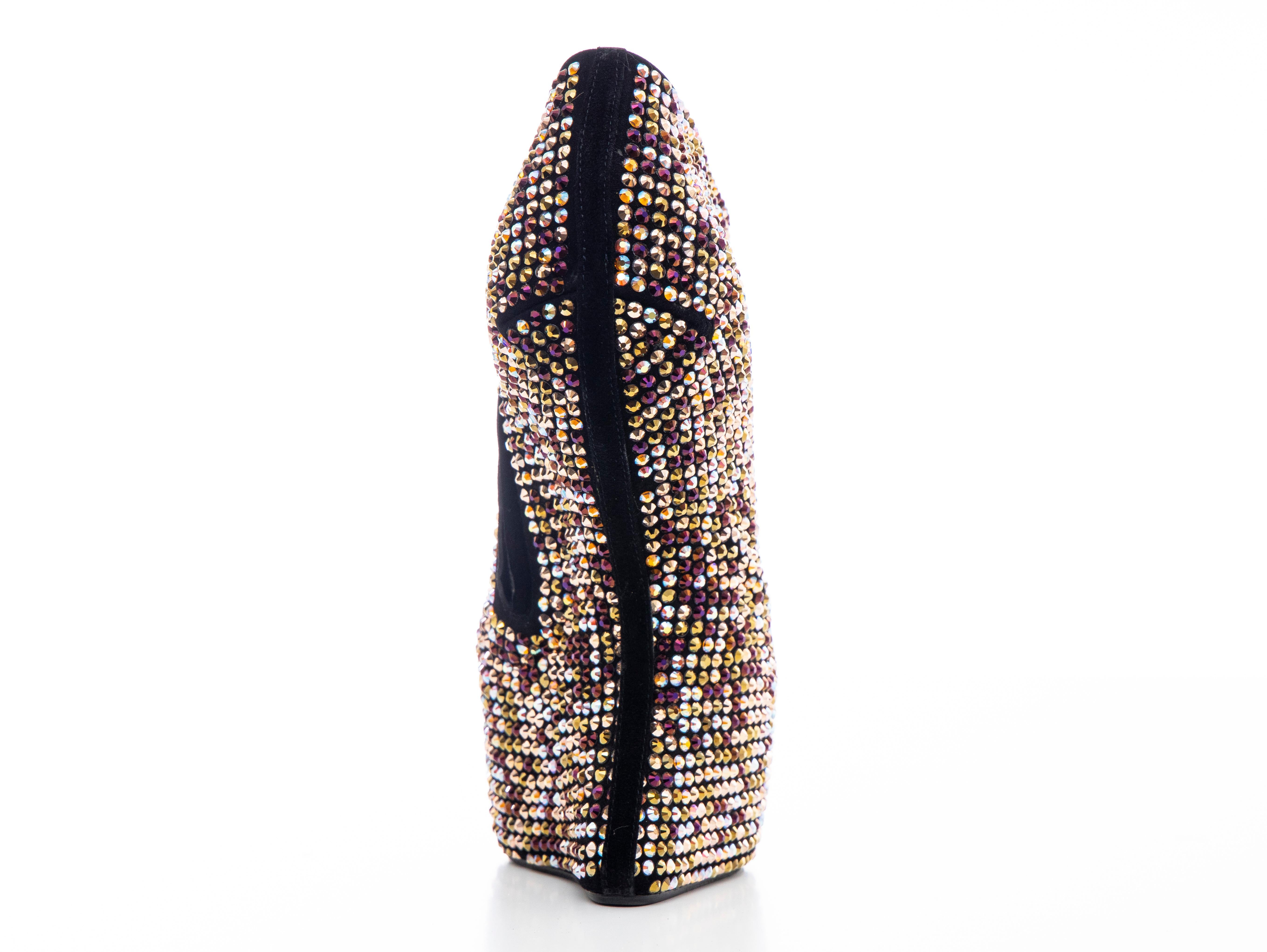 Guiseppe Zanotti Crystal Embellished Wedges, Fall 2012 In Excellent Condition For Sale In Cincinnati, OH