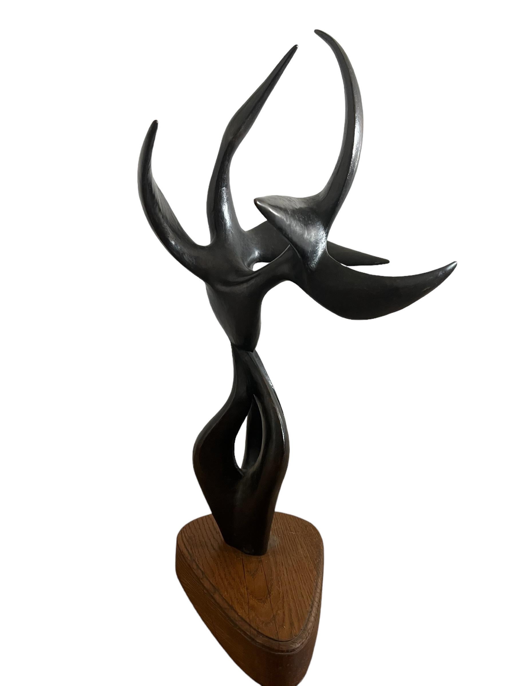 Large Abstract Expressionist Bronze Sculpture Guitou Knoop Woman Surrealist 9