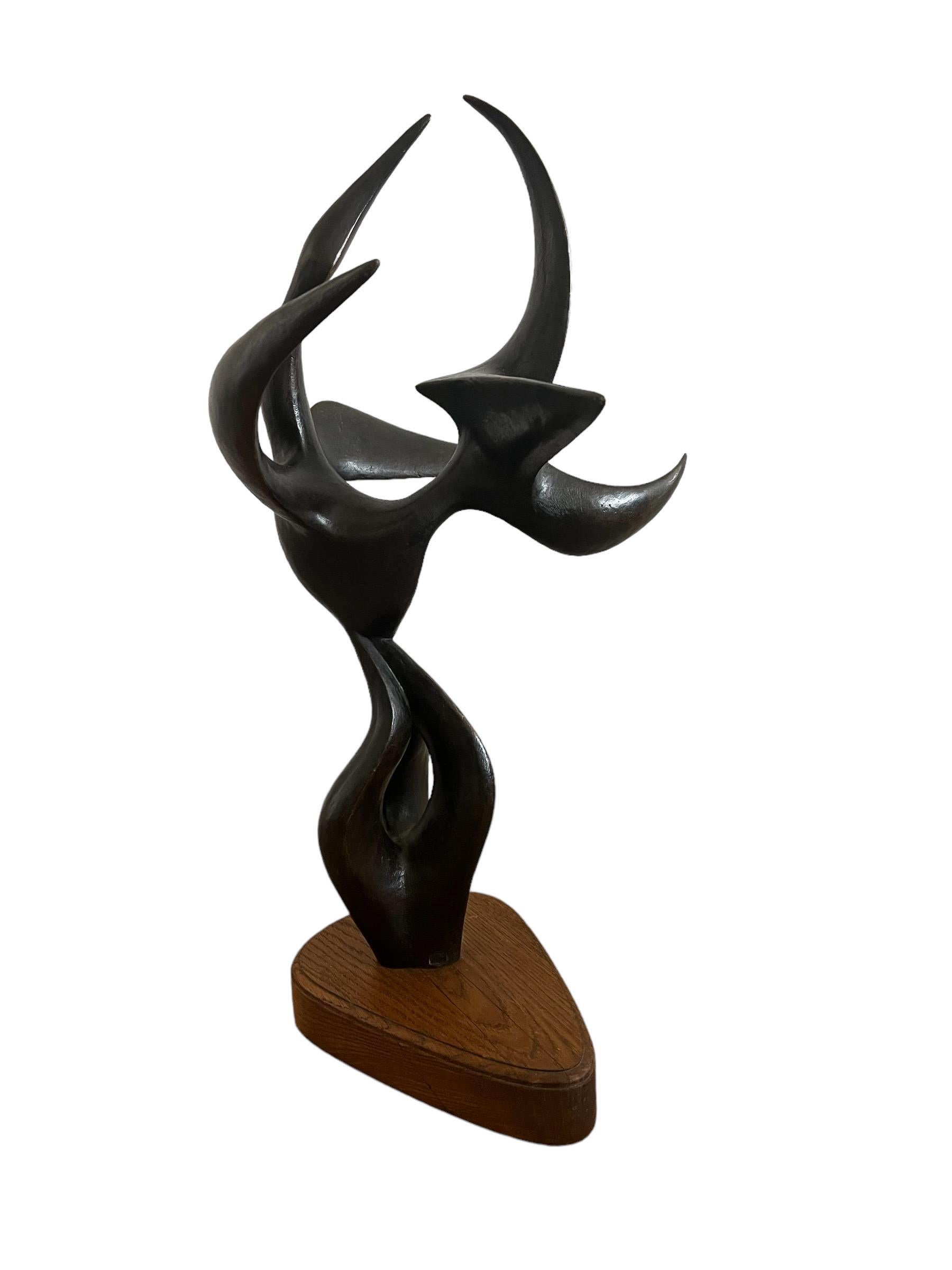Large Abstract Expressionist Bronze Sculpture Guitou Knoop Woman Surrealist 10