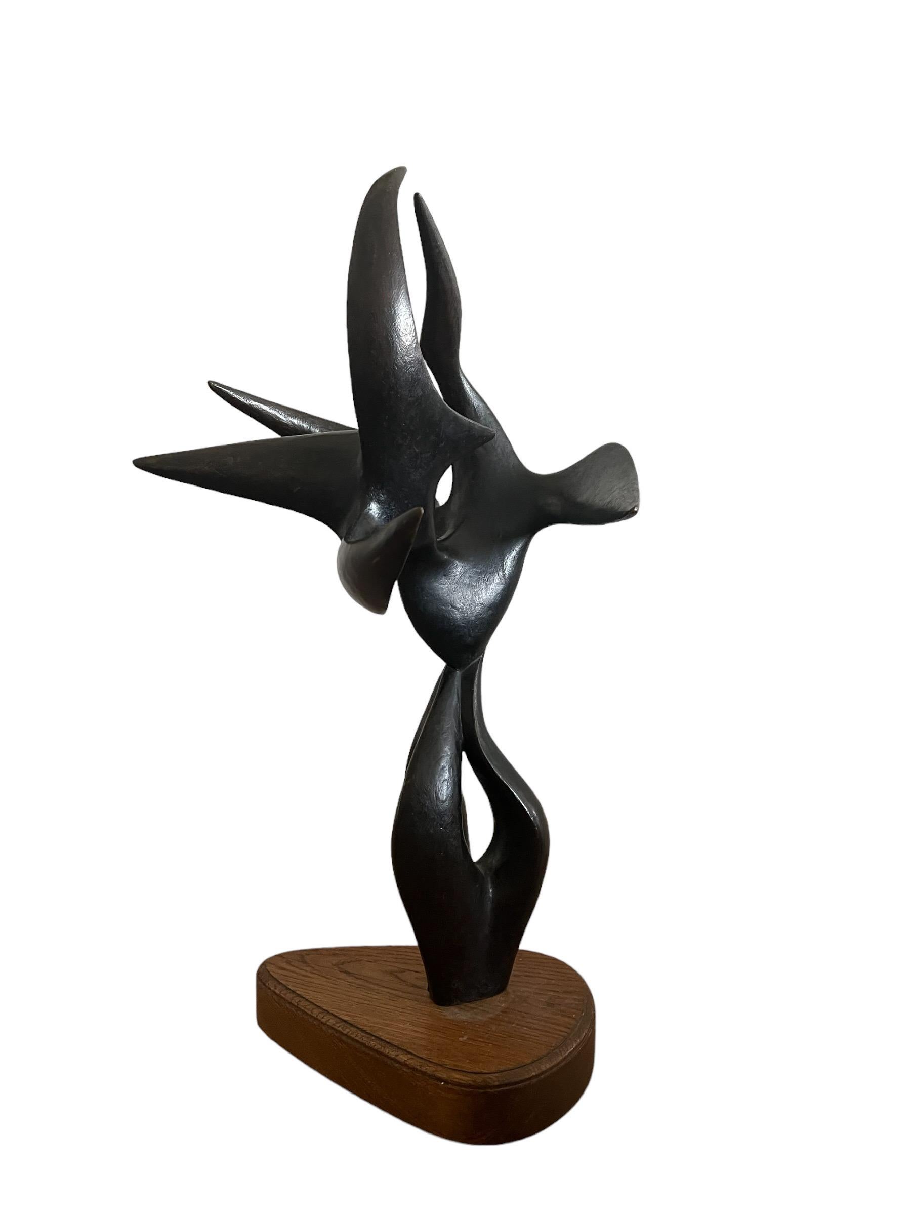 Large Abstract Expressionist Bronze Sculpture Guitou Knoop Woman Surrealist 18