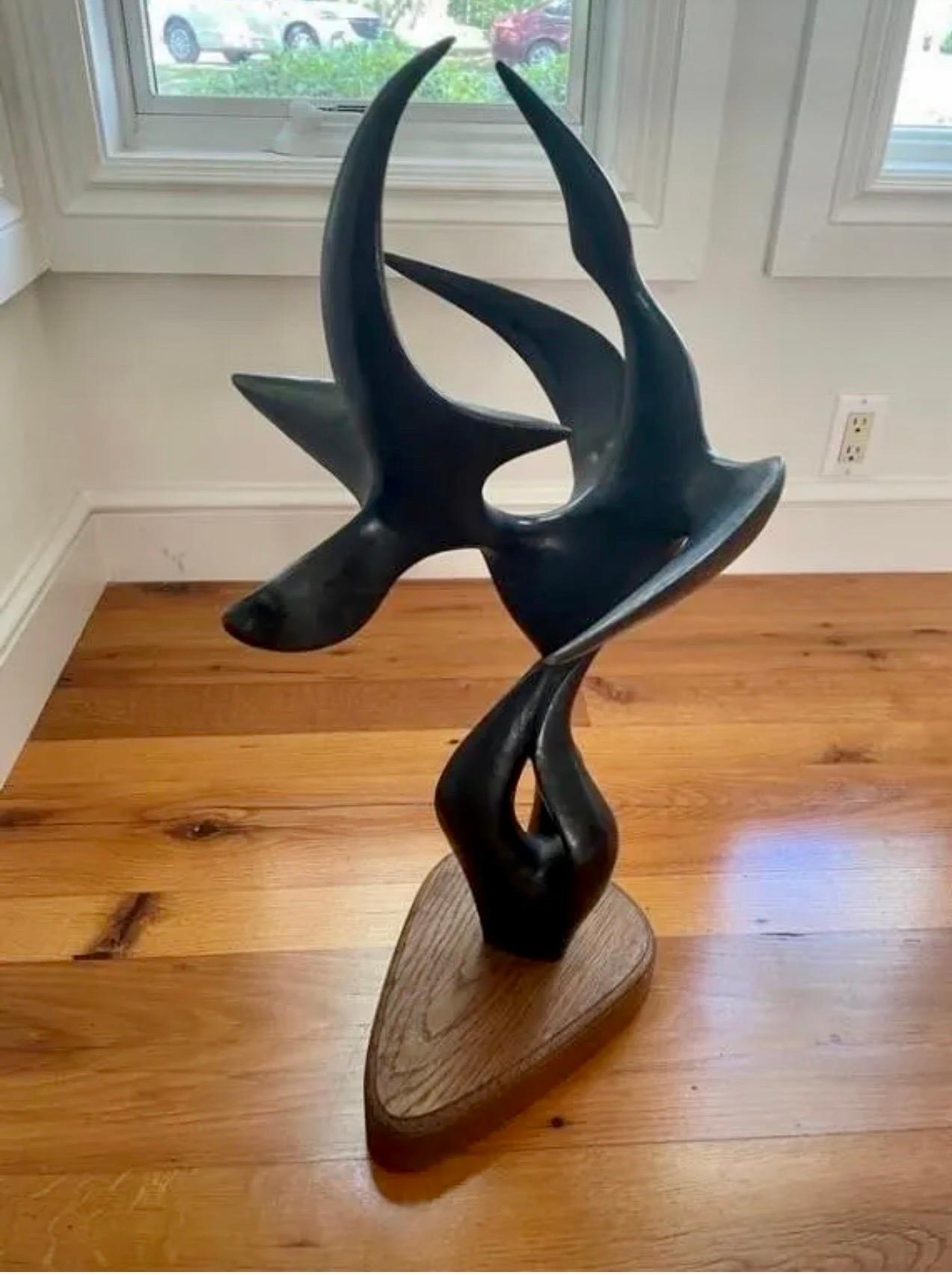 Large Abstract Expressionist Bronze Sculpture Guitou Knoop Woman Surrealist 6
