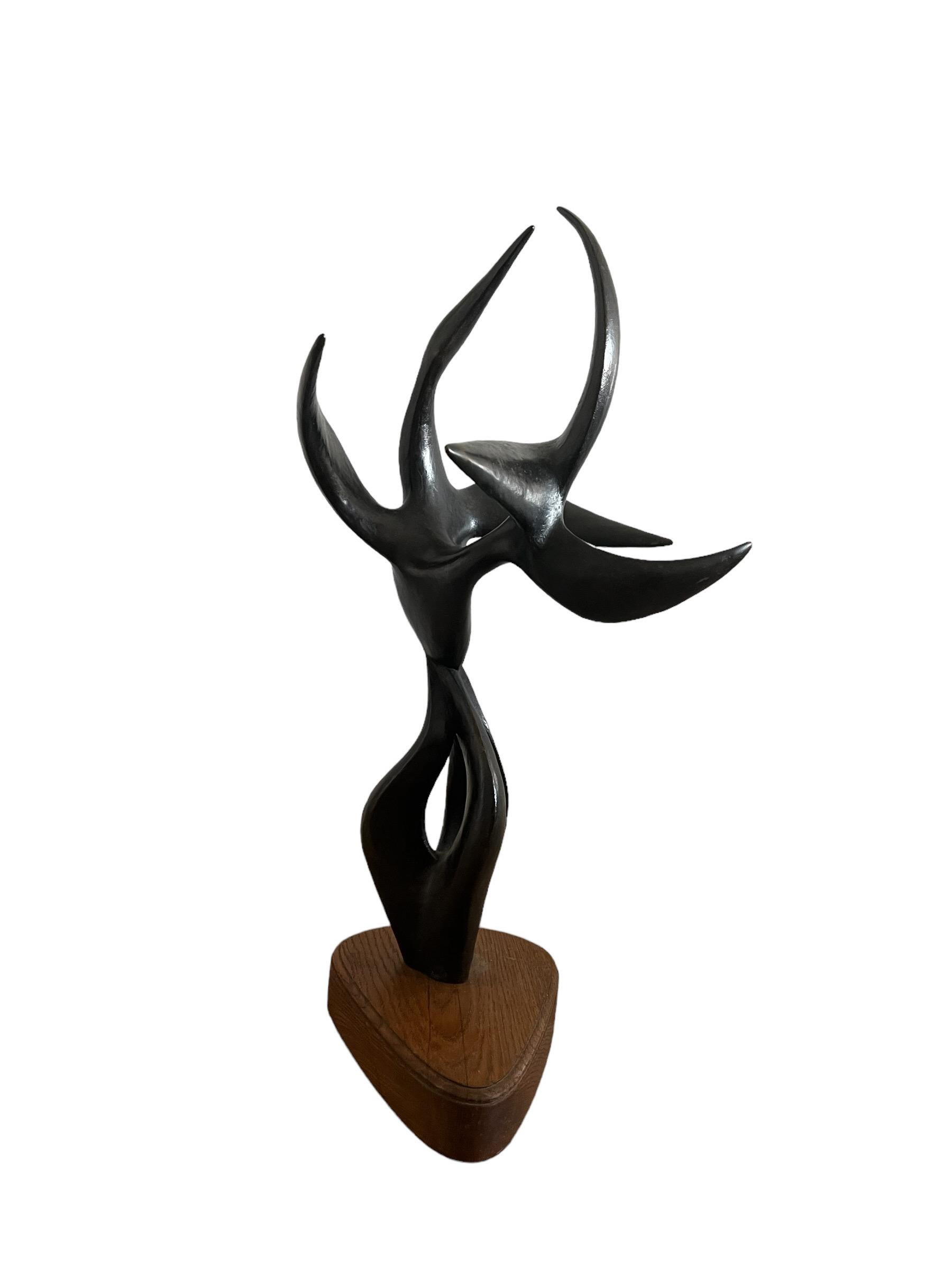 Large Abstract Expressionist Bronze Sculpture Guitou Knoop Woman Surrealist 7