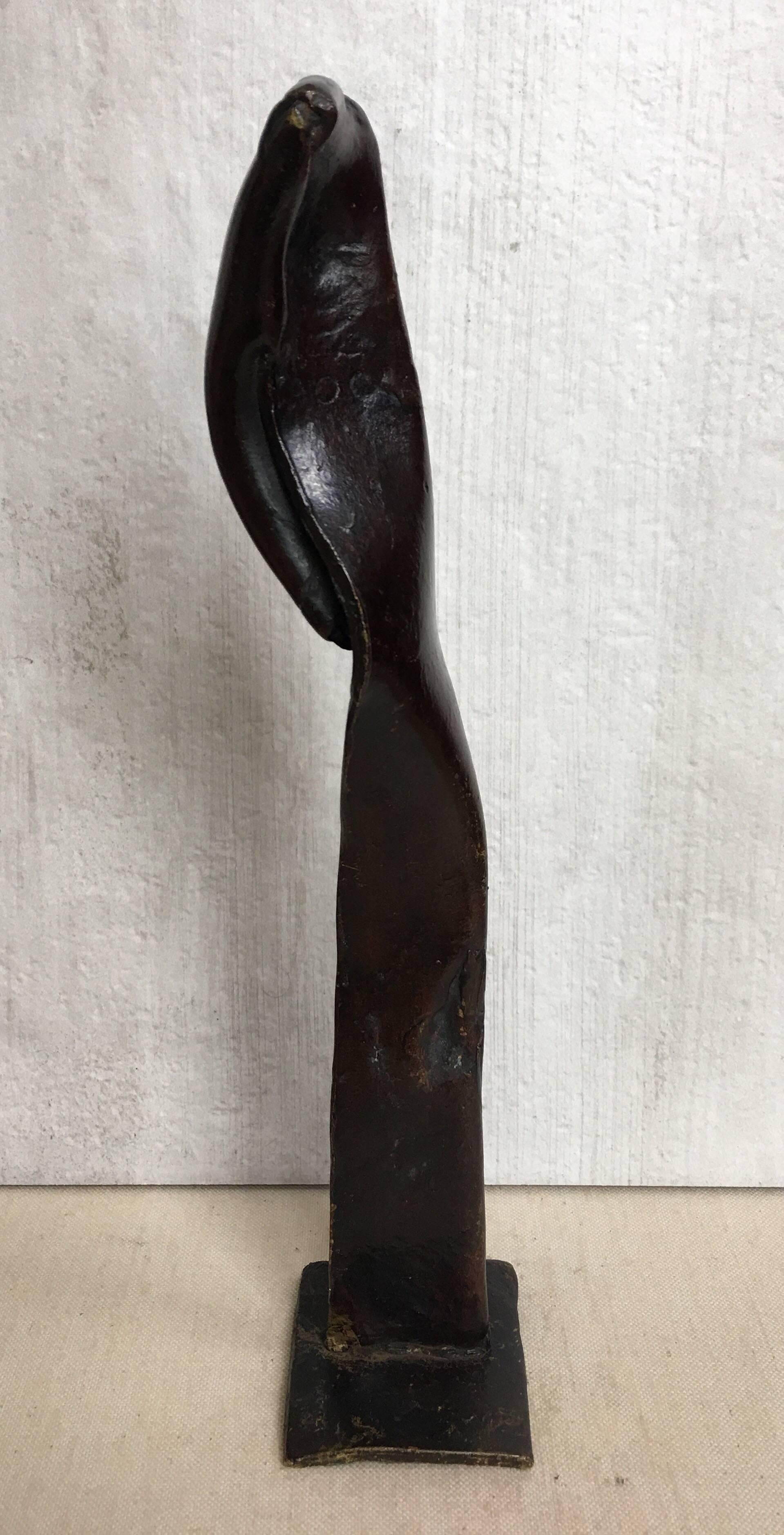 Guitou Knoop Mid-Century Modern Abstract Brutalist Sculpture, France In Good Condition For Sale In Lambertville, NJ