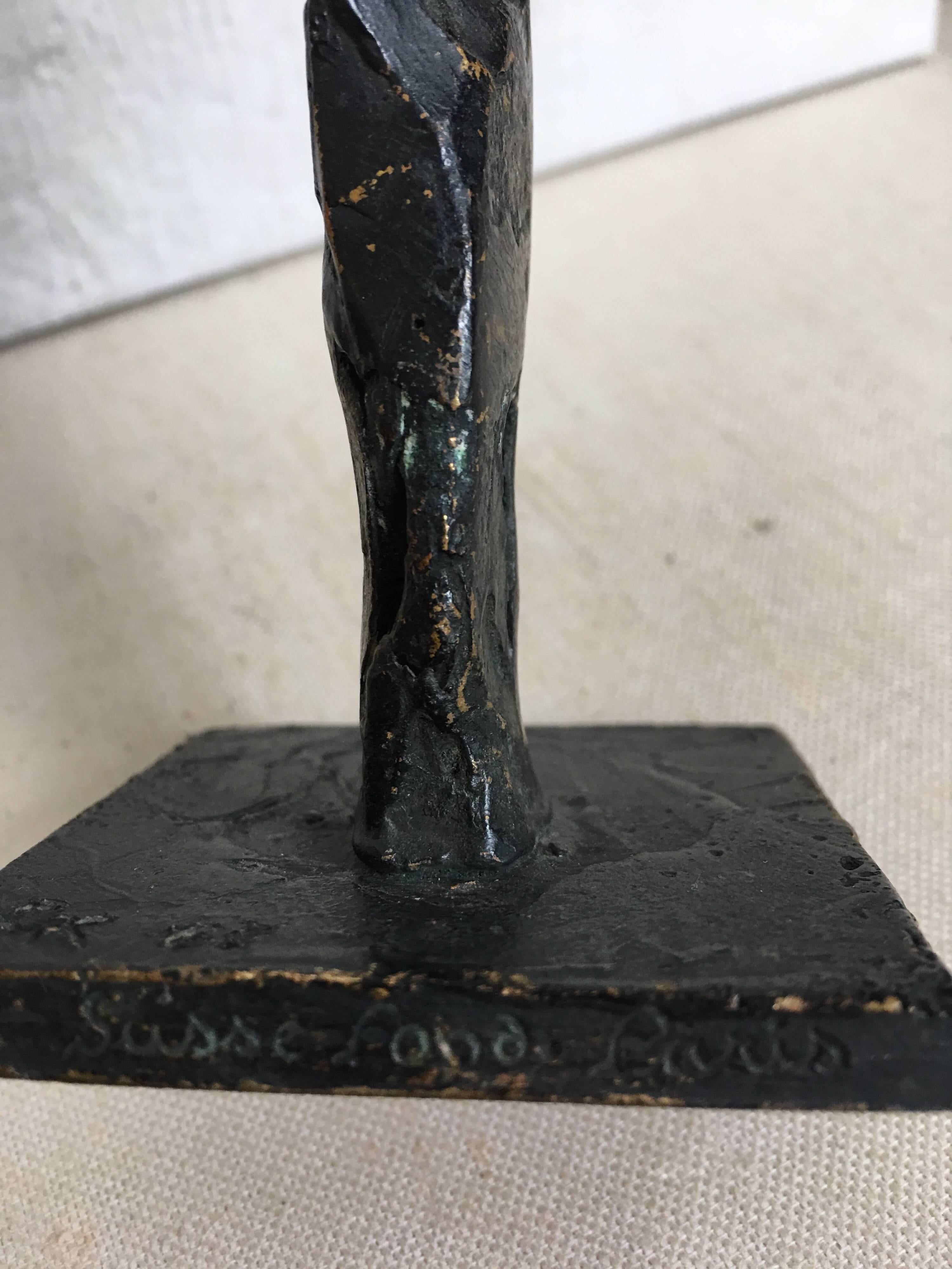 Guitou Knoop Escultura Brutalista Abstracta Moderna de Mediados de Siglo, Francia Metal en venta