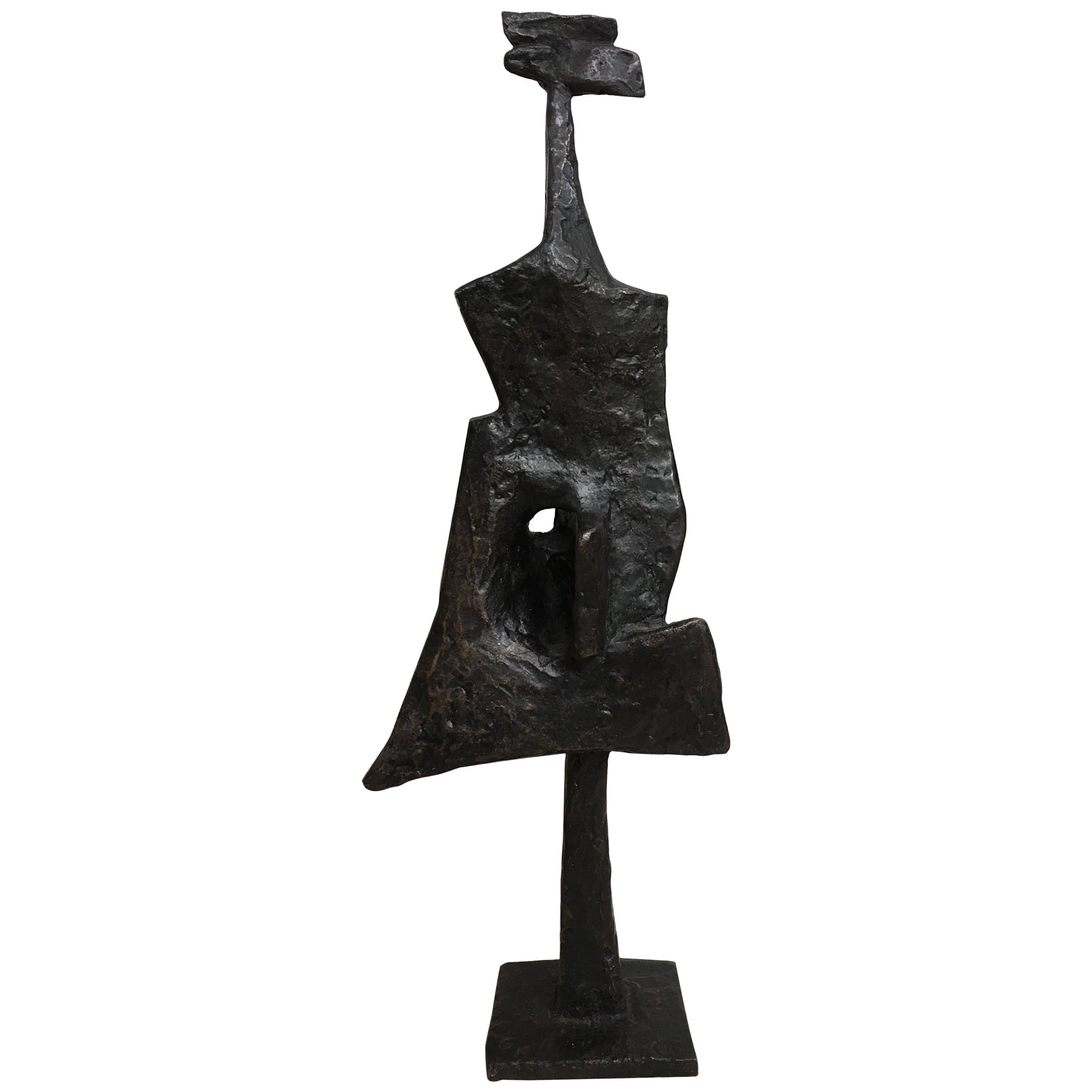 Guitou Knoop Mid-Century Modern Abstract Brutalist Sculpture, France For Sale