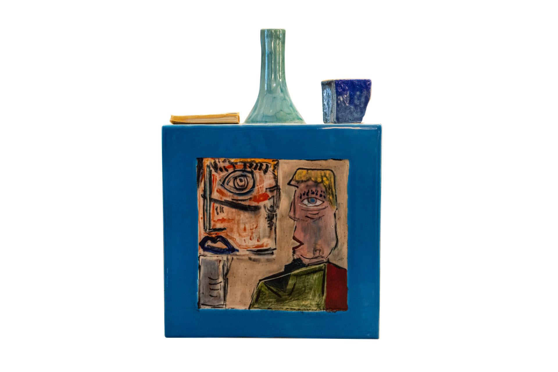Guive Khosravi, Soliflora, céramique, vers 1988, France Bon état à Nice, Cote d' Azur