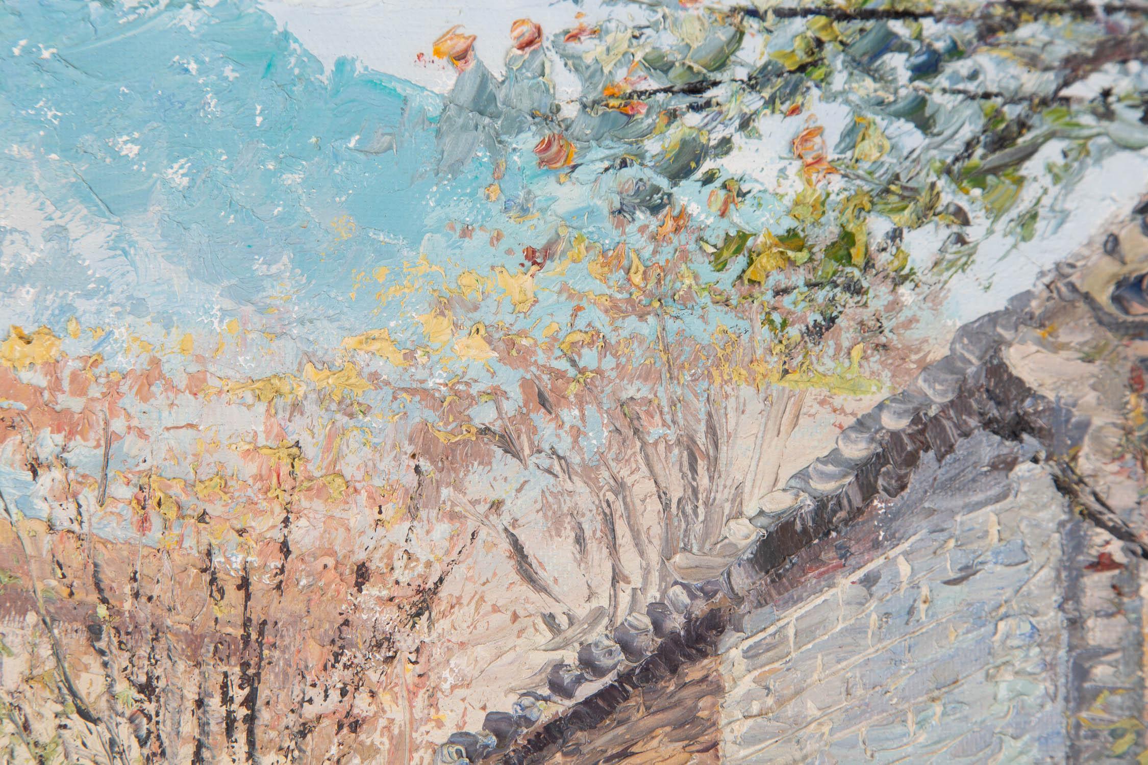 Guiwen Liang Impressionist Original Öl auf Leinwand 