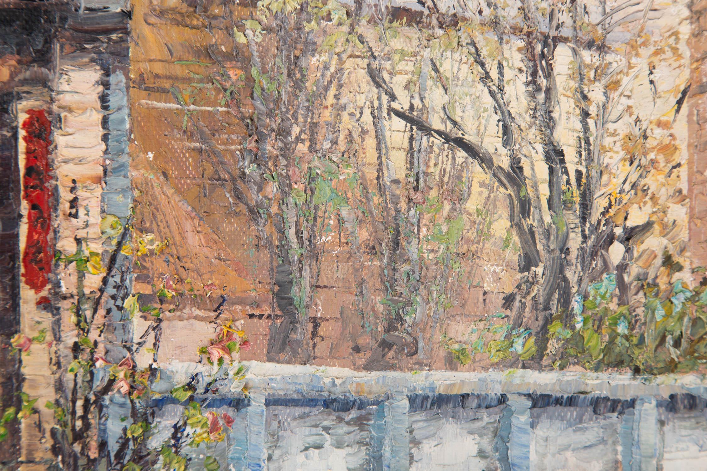 Guiwen Liang Impressionist Original Öl auf Leinwand 