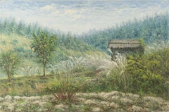 Guiwen Liang Landscape Original Oil On Canvas "Countryside"