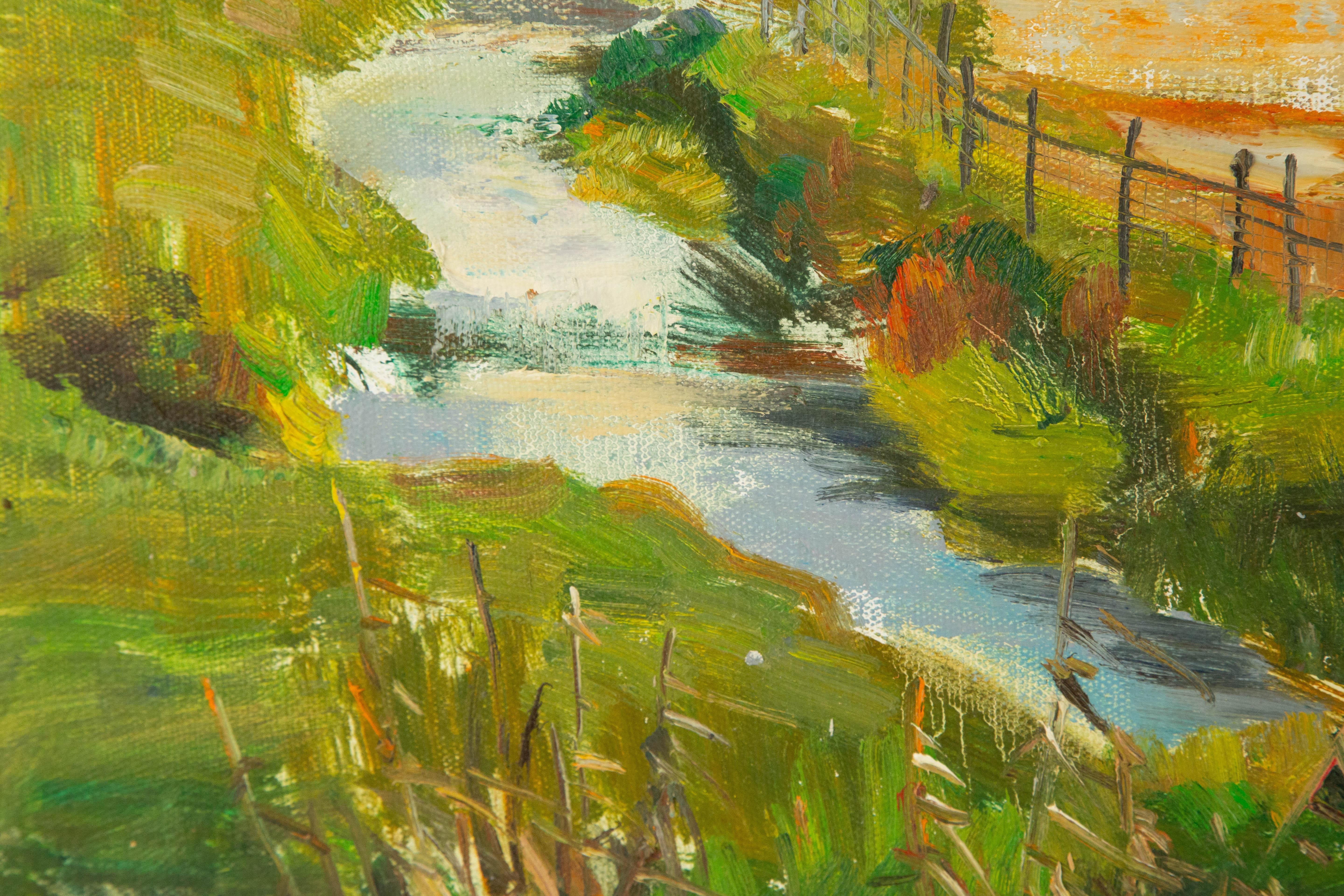 Guiwen Liang Landscape Original Oil On Canvas 