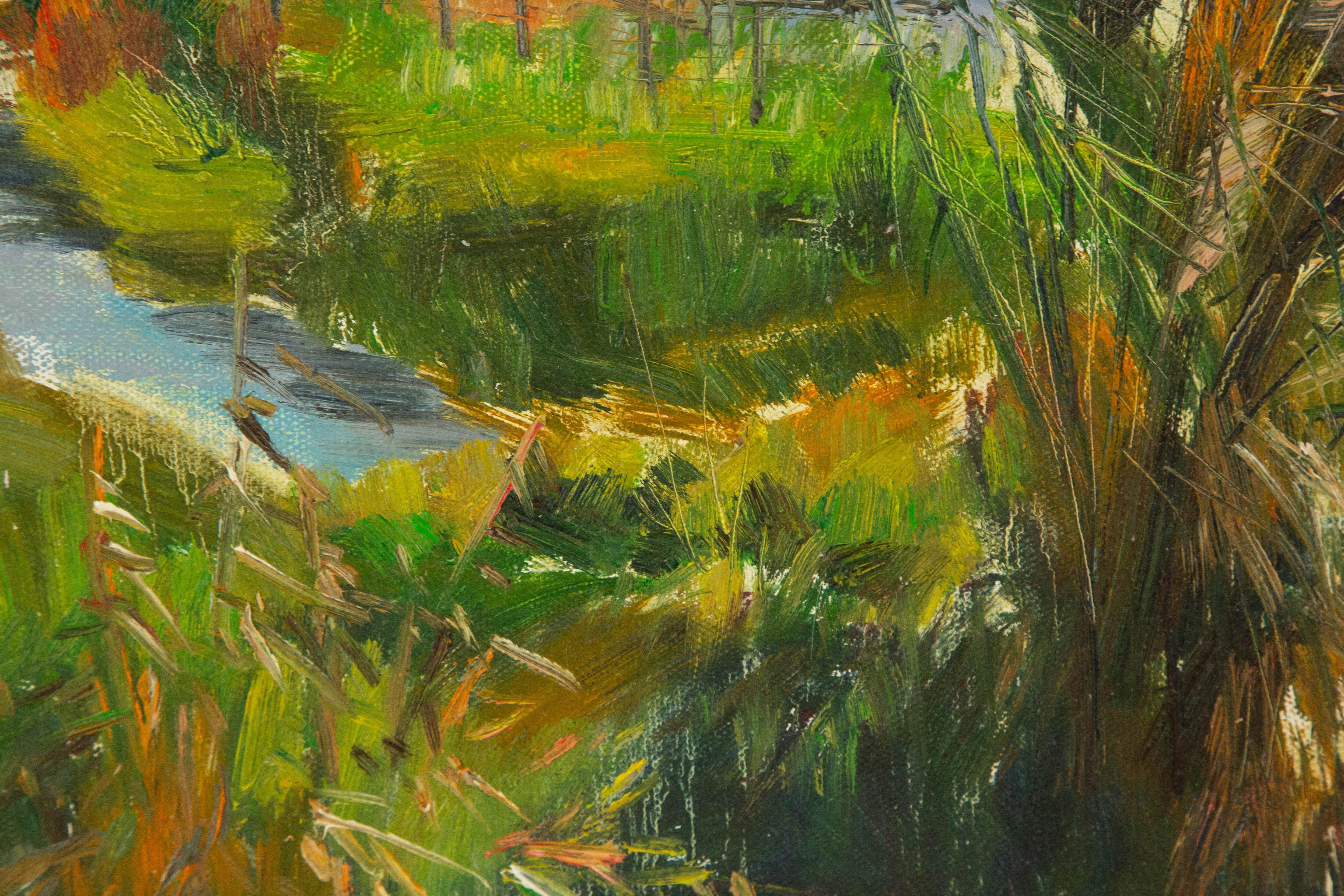 Guiwen Liang Landscape Original Oil On Canvas 