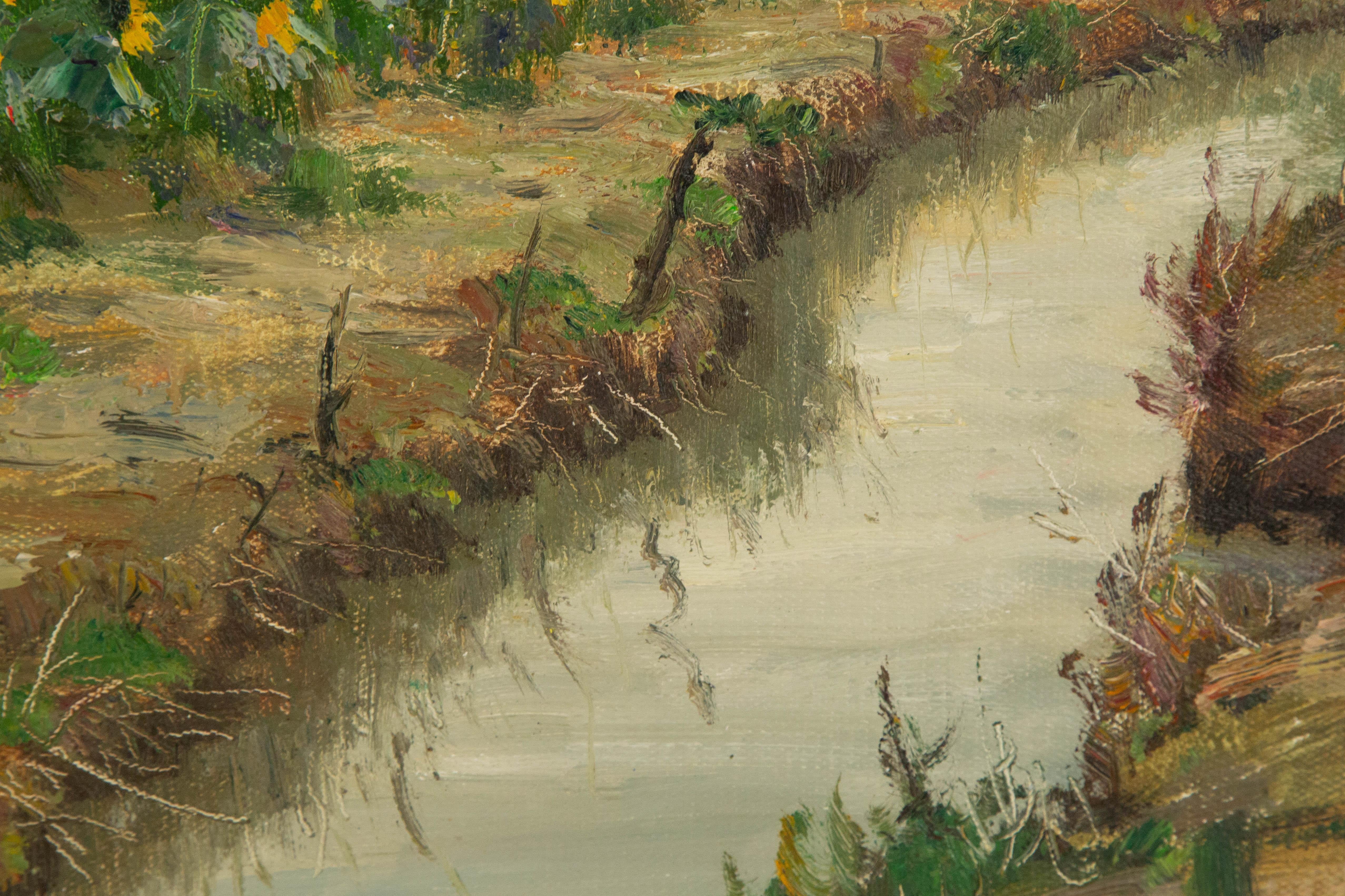 Guiwen Liang Landscape Original Oil On Canvas 