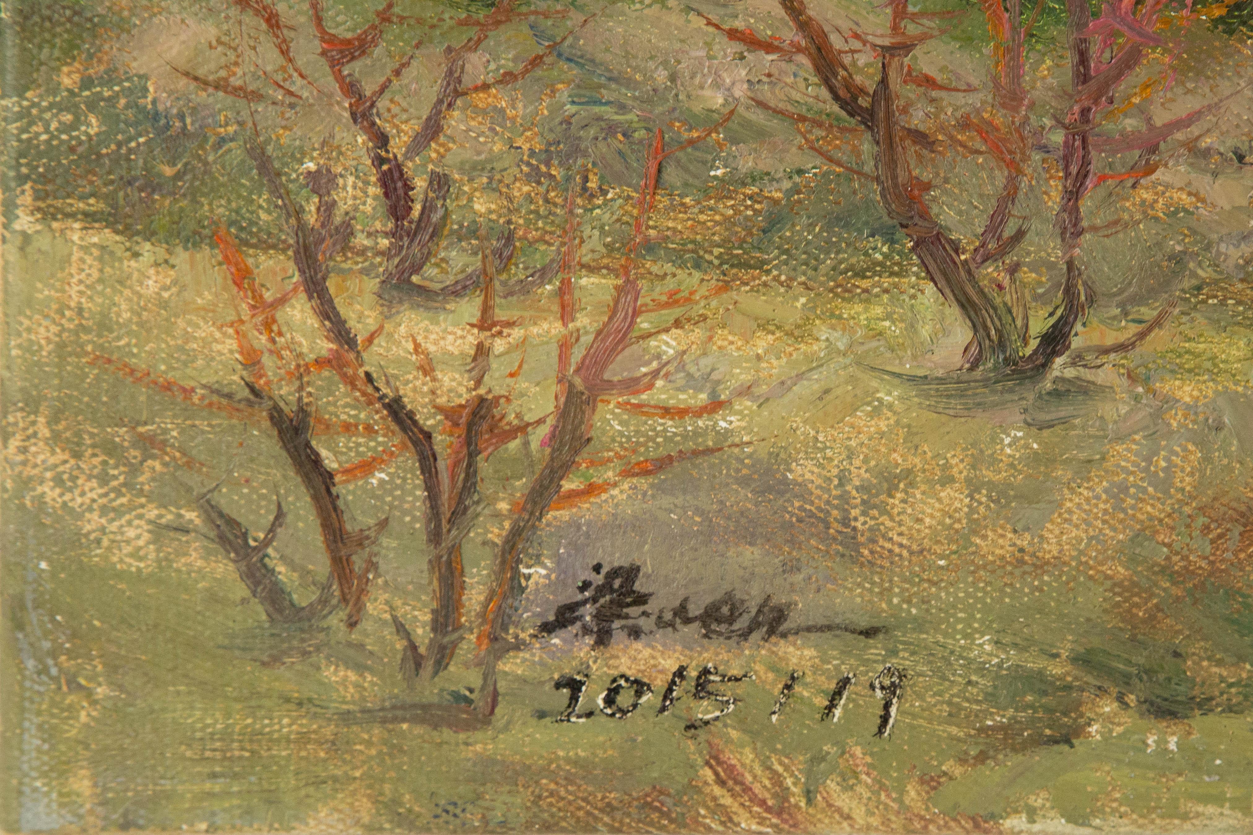 Guiwen Liang Landscape Original Oil On Canvas 