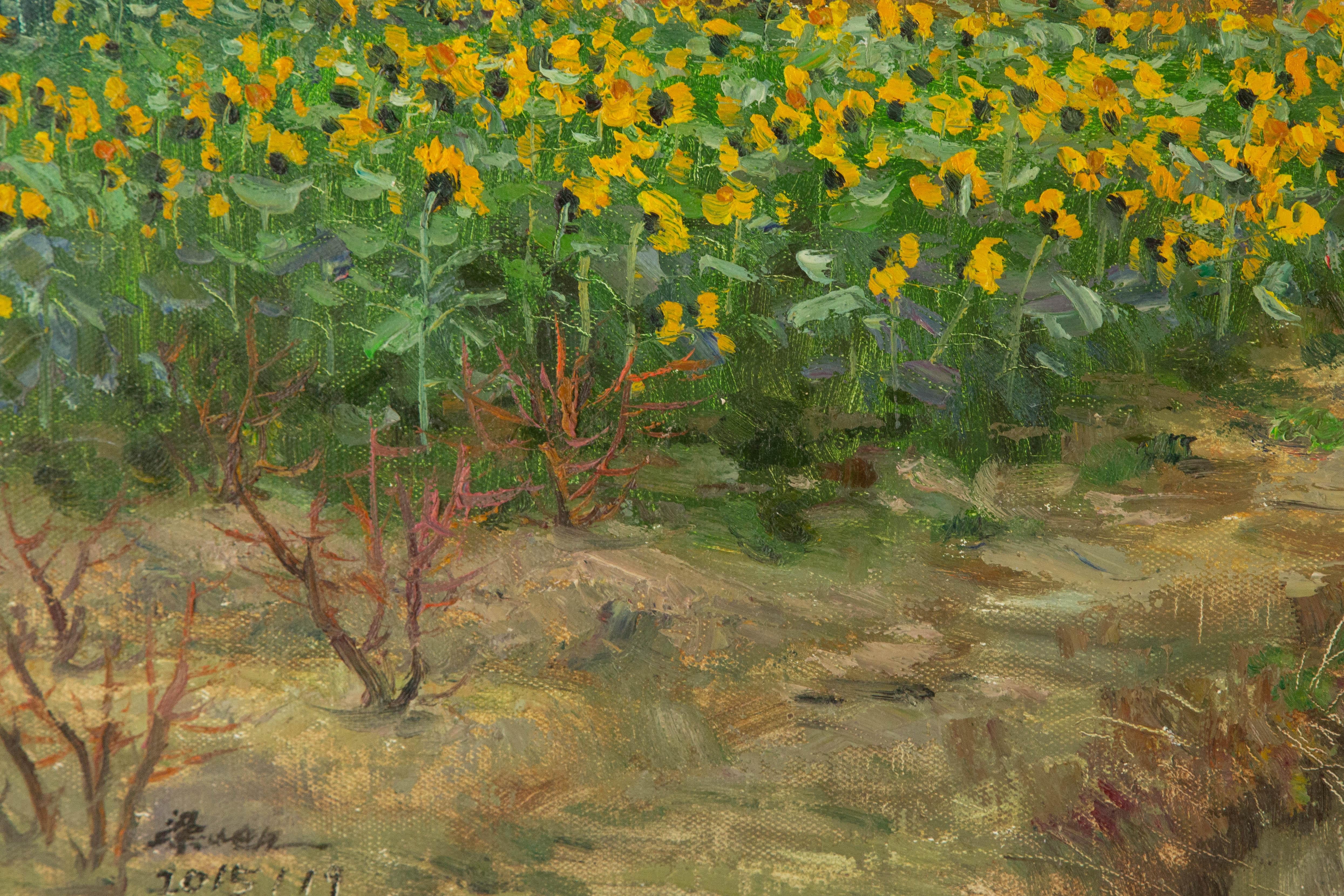 Guiwen Liang Landscape Original Oil On Canvas 