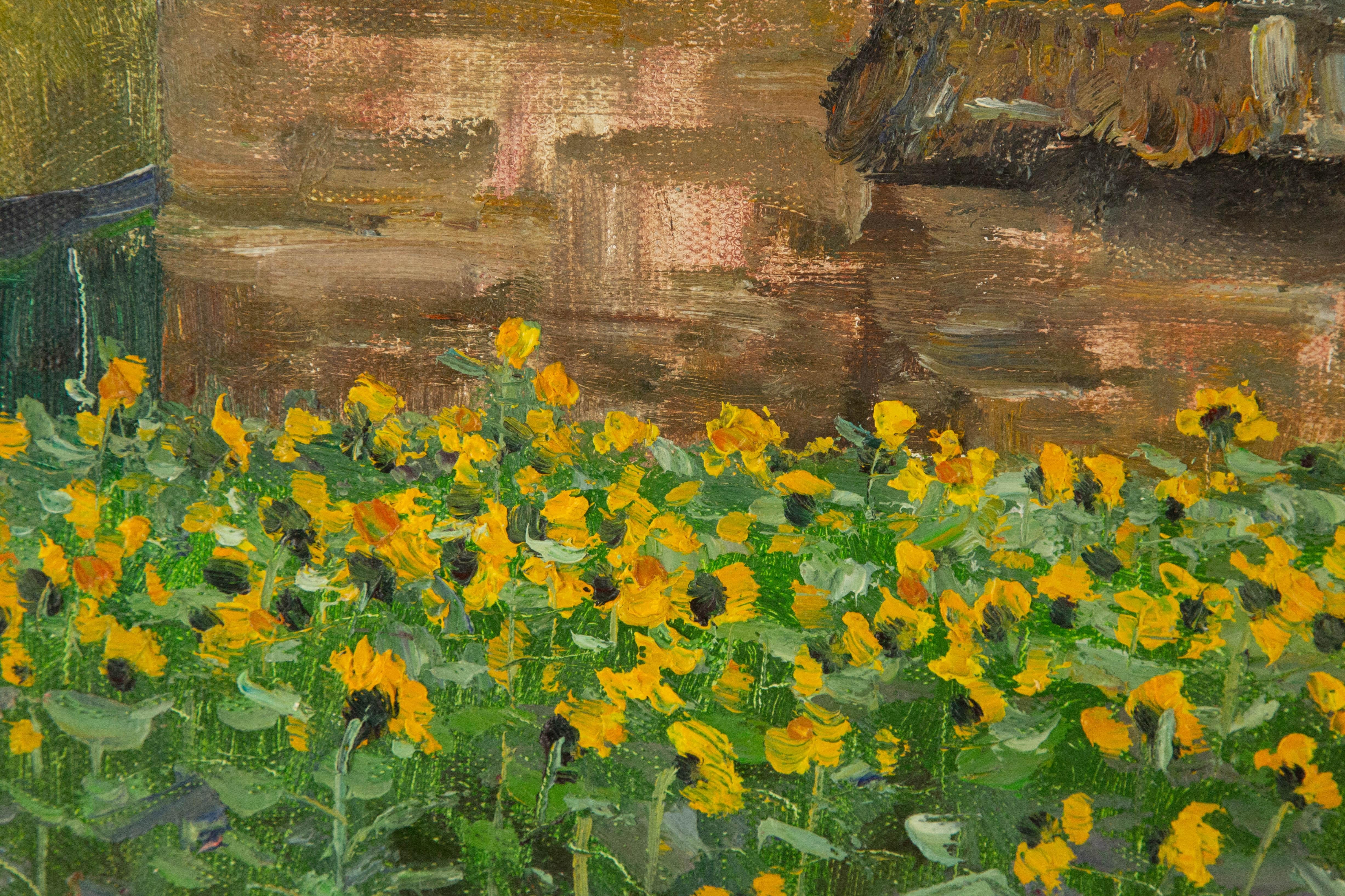 Guiwen Liang Landscape Original Oil On Canvas 