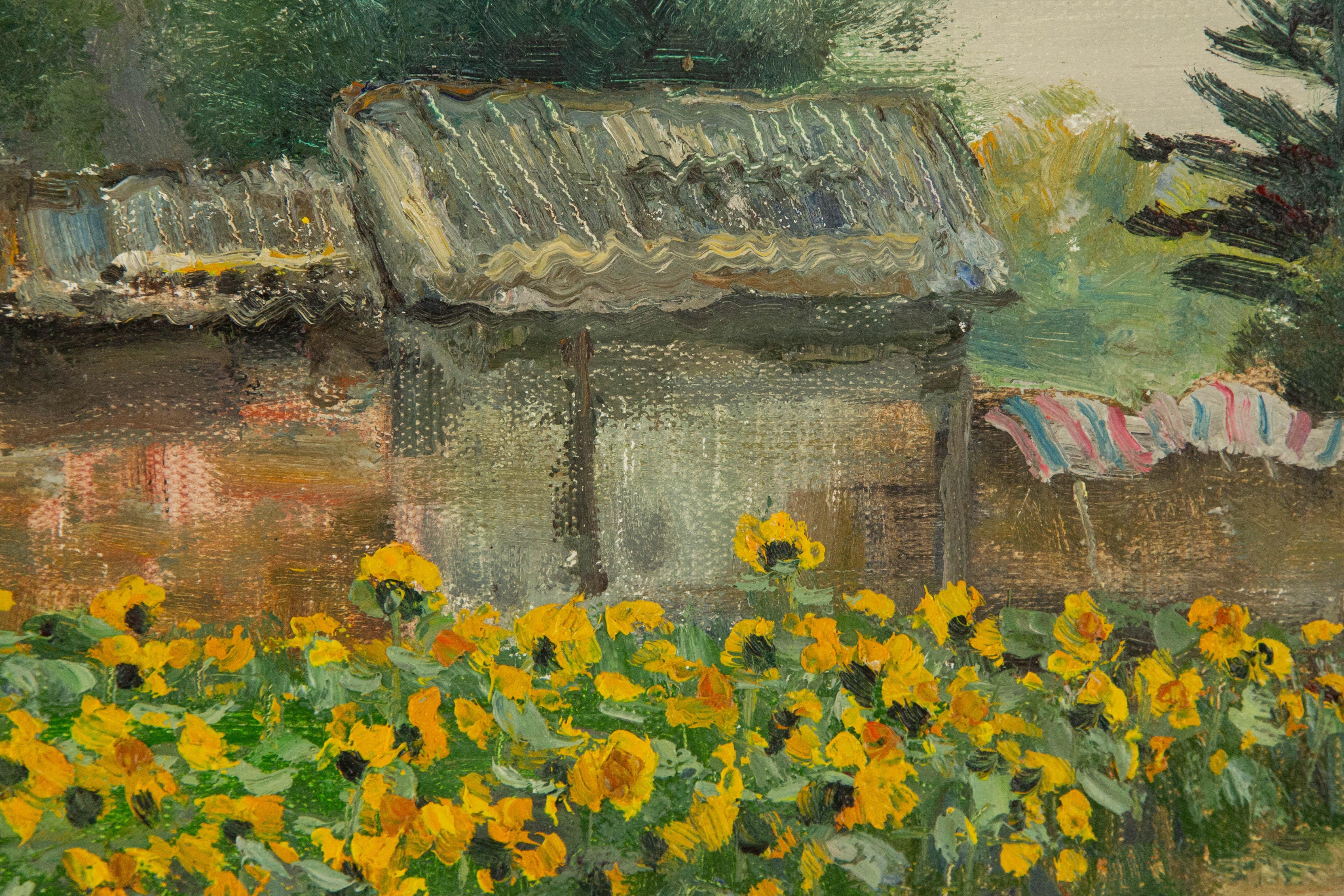 Guiwen Liang Landscape Original Oil On Canvas 