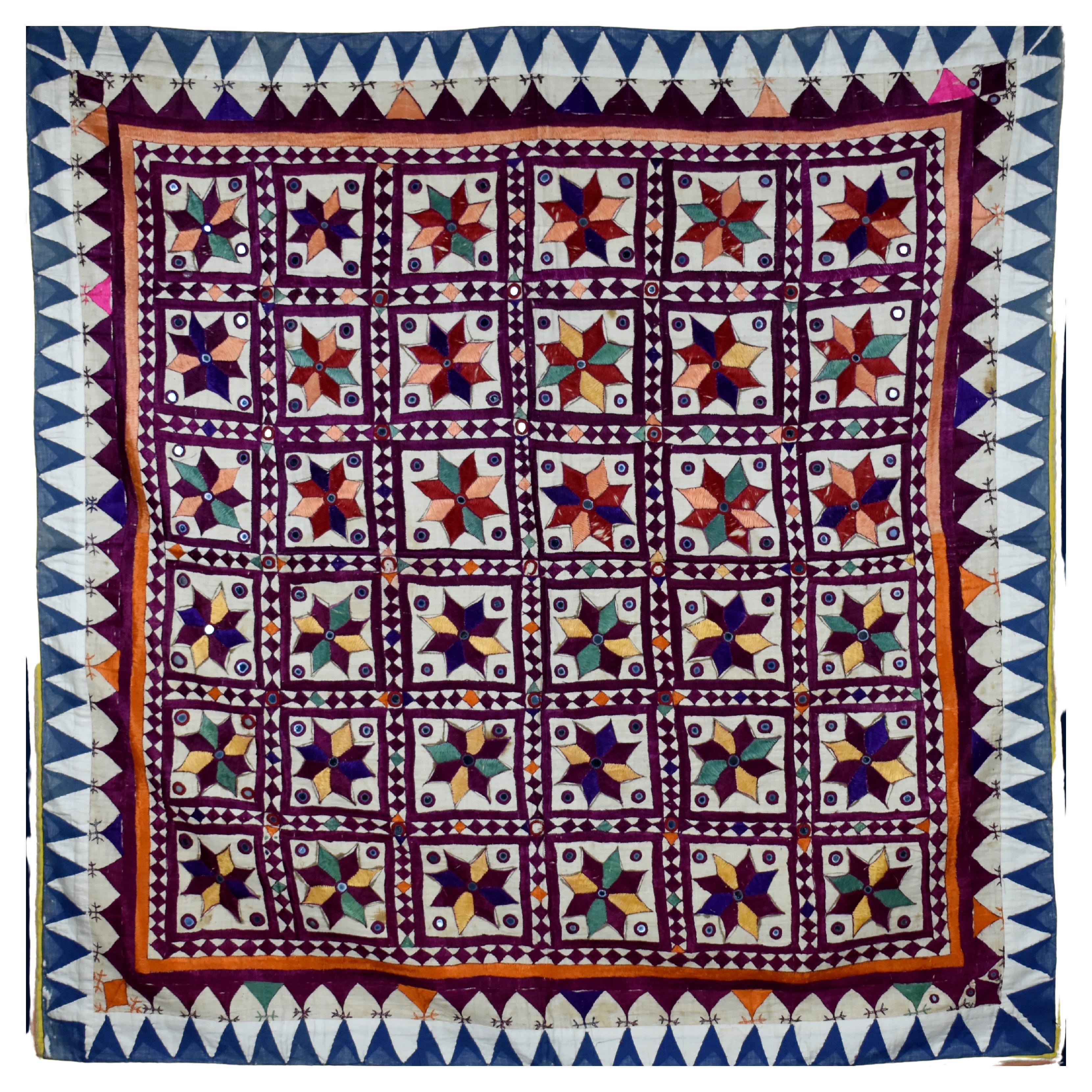 Gujarati Embroidered Hanging For Sale