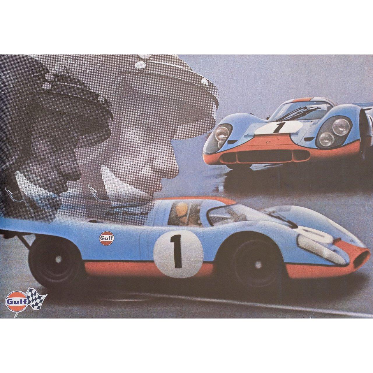 Gulf-Porsche 917, 1971 Swiss A1 Poster In Good Condition For Sale In New York, NY