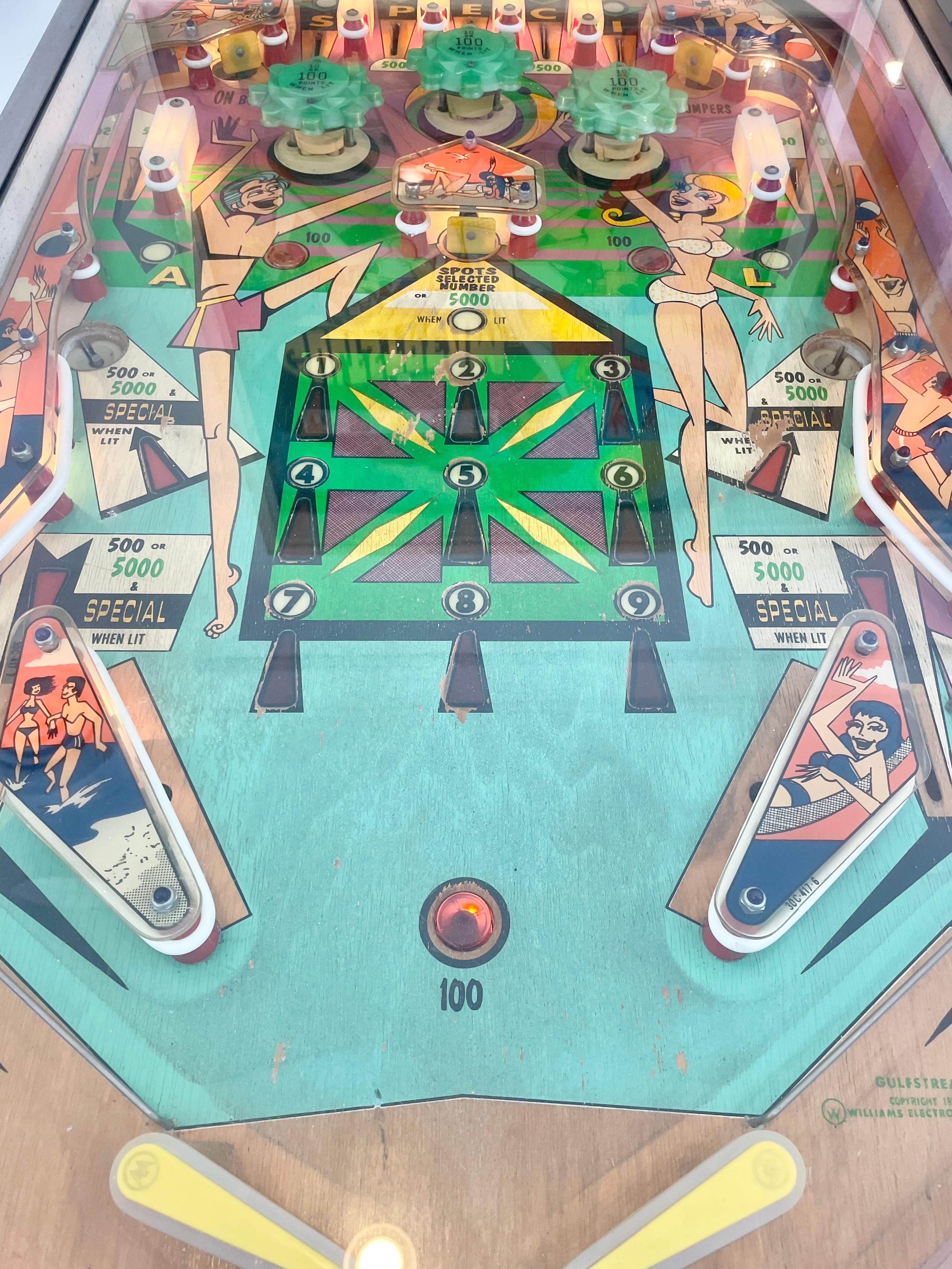 Gulfstream Pinball Arcade Game, 1972 USA For Sale 1