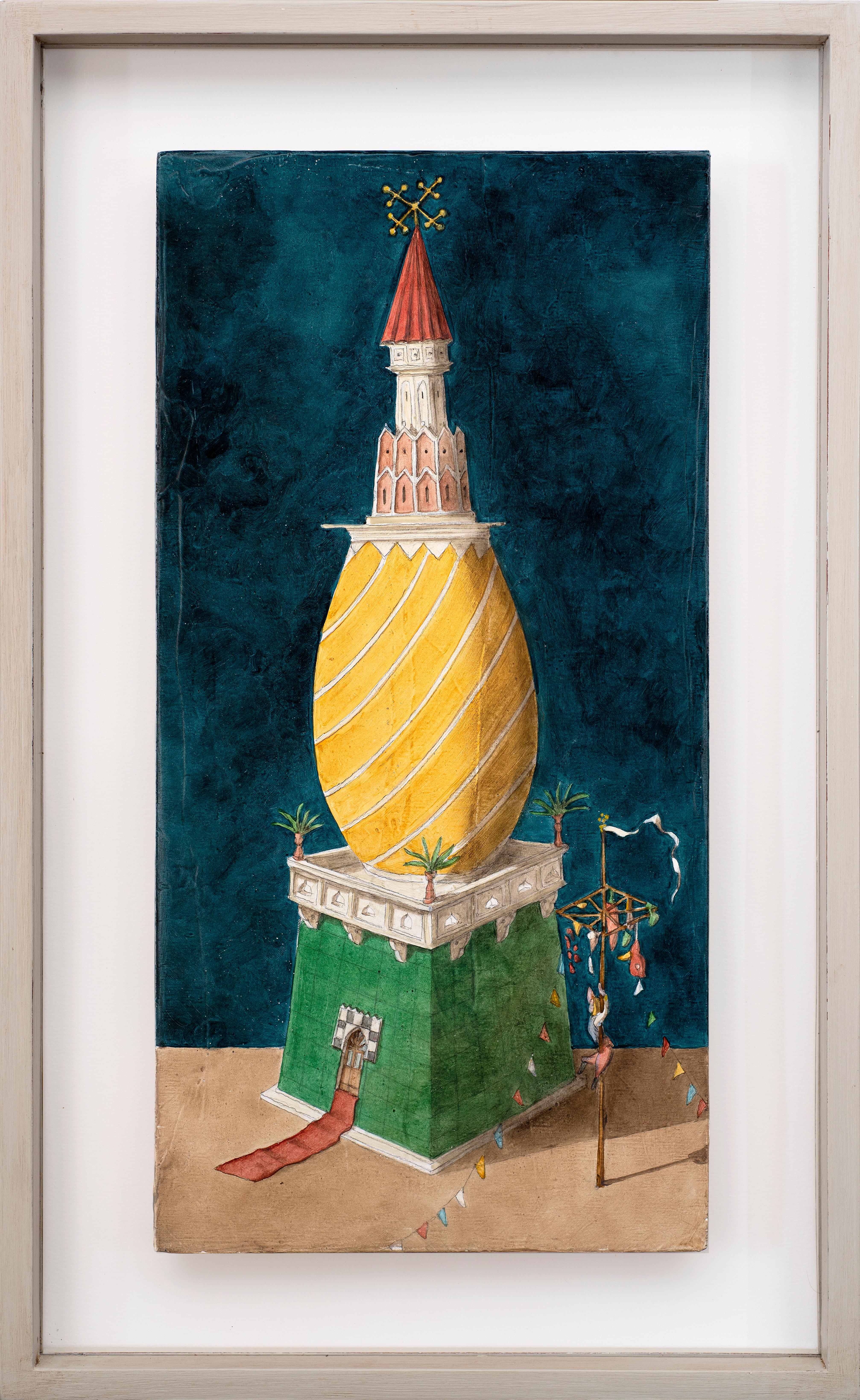 Tower III (From Endless Series of Towers) - Painting by Gulio Rigoni