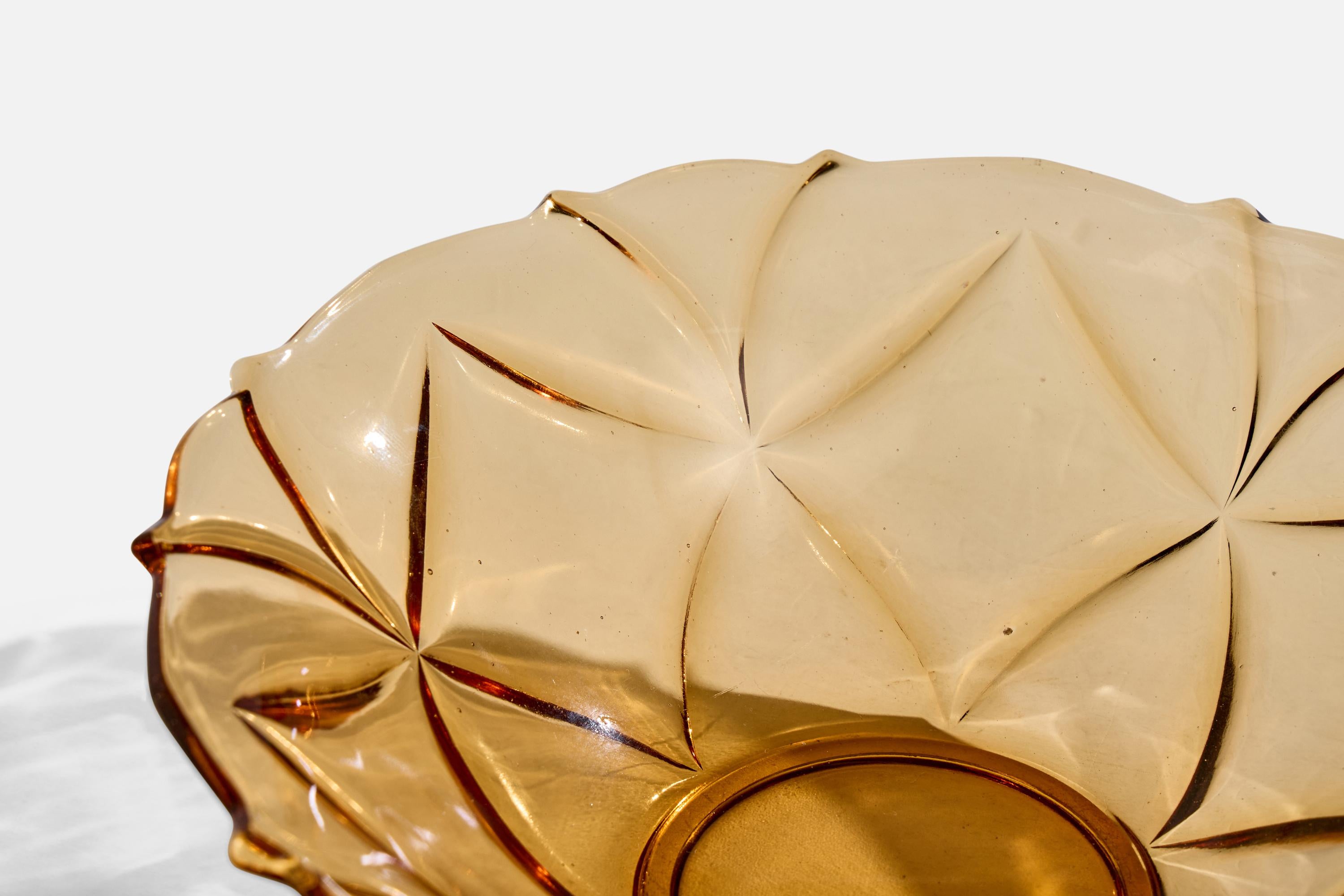 Gullaskruf, Bowl, Glass, Sweden, 1920s For Sale 1