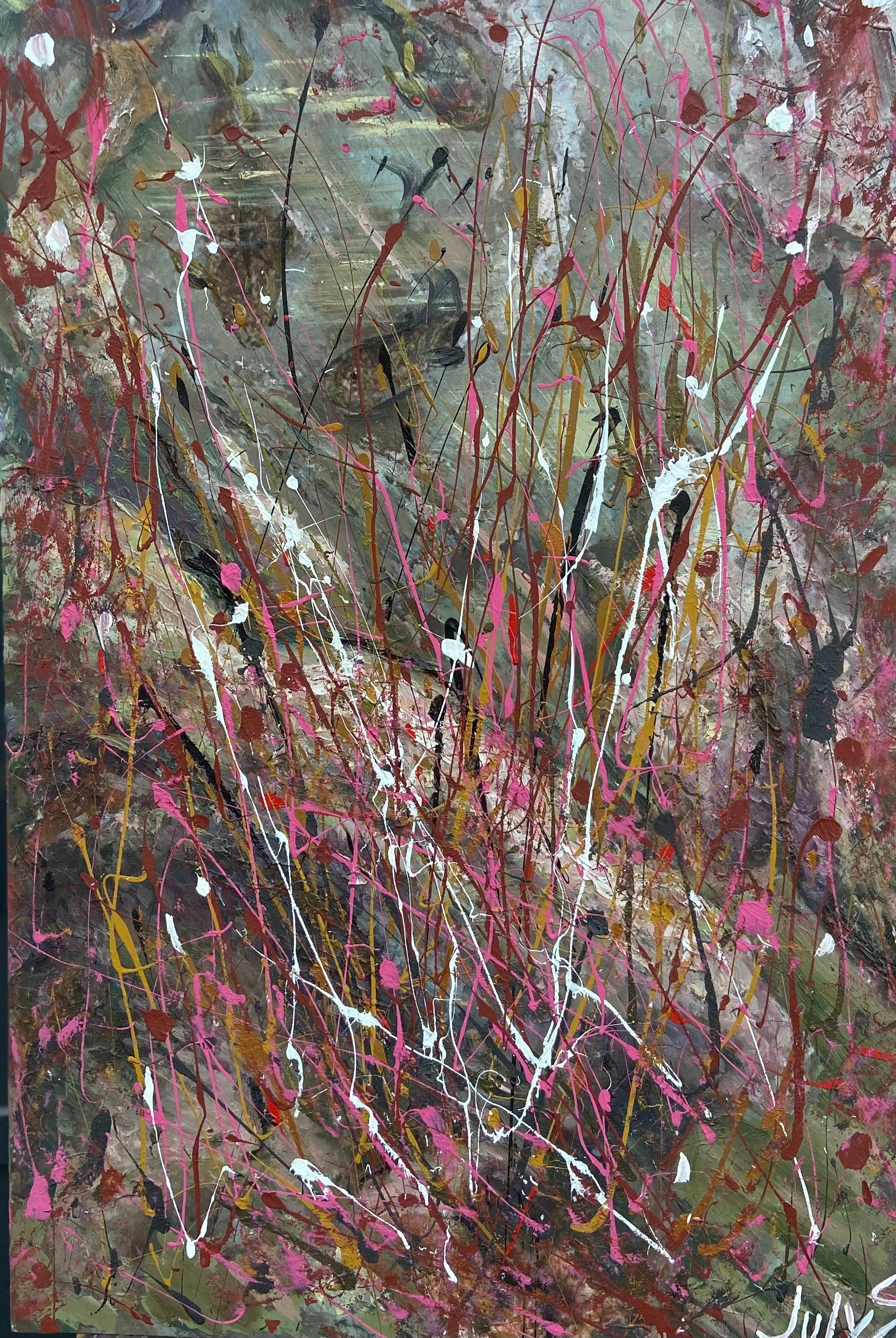 Gulshat Sobgaida (Julys) Abstract Painting - Mountain Lake