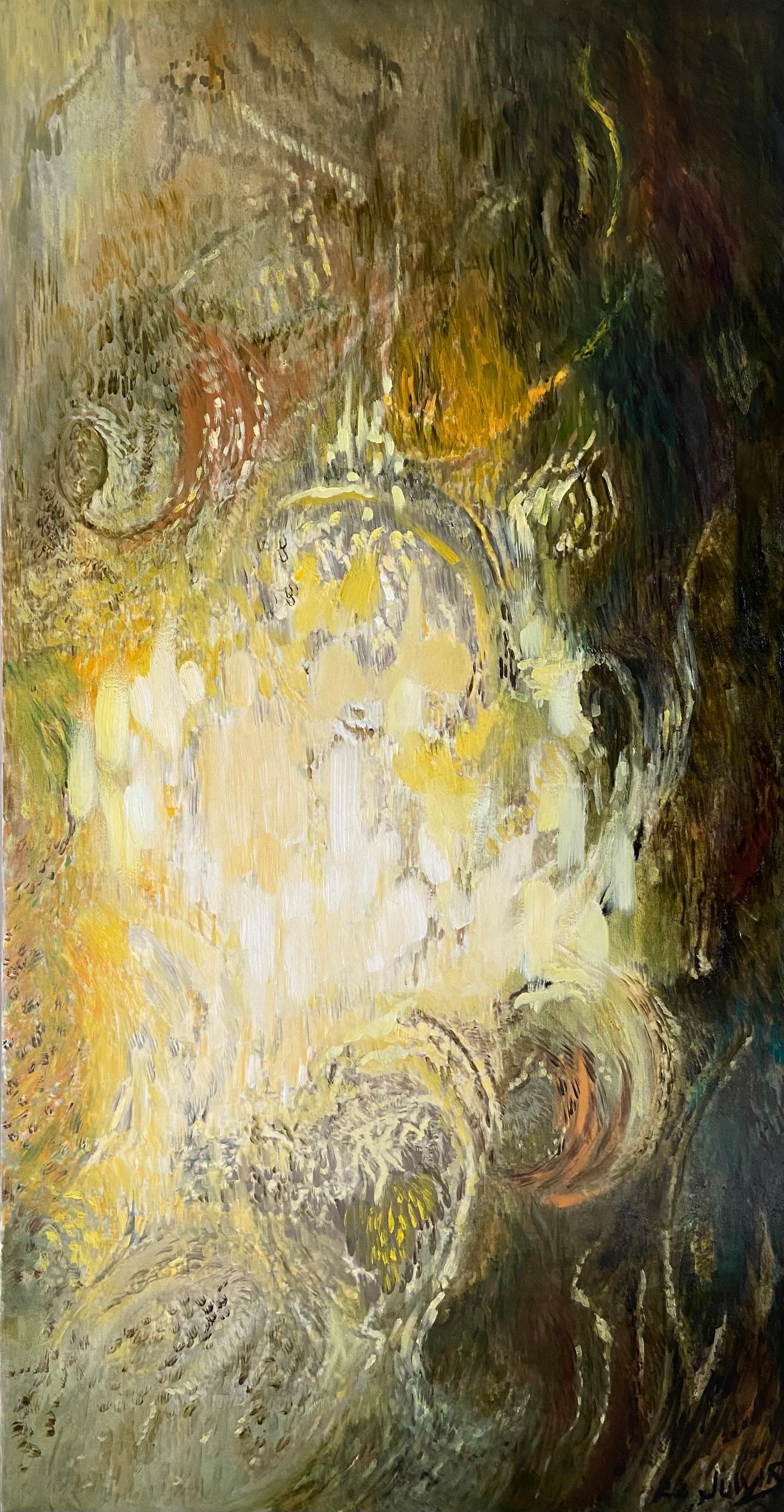 Gulshat Sobgaida (Julys) Abstract Painting - The Tapestry of Time