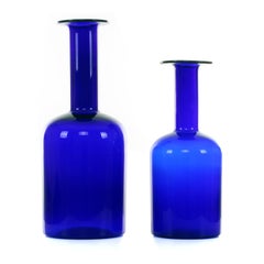 Gulvvase, Set of Floor Vases by Otto Brauer in 1959, Holmegaard