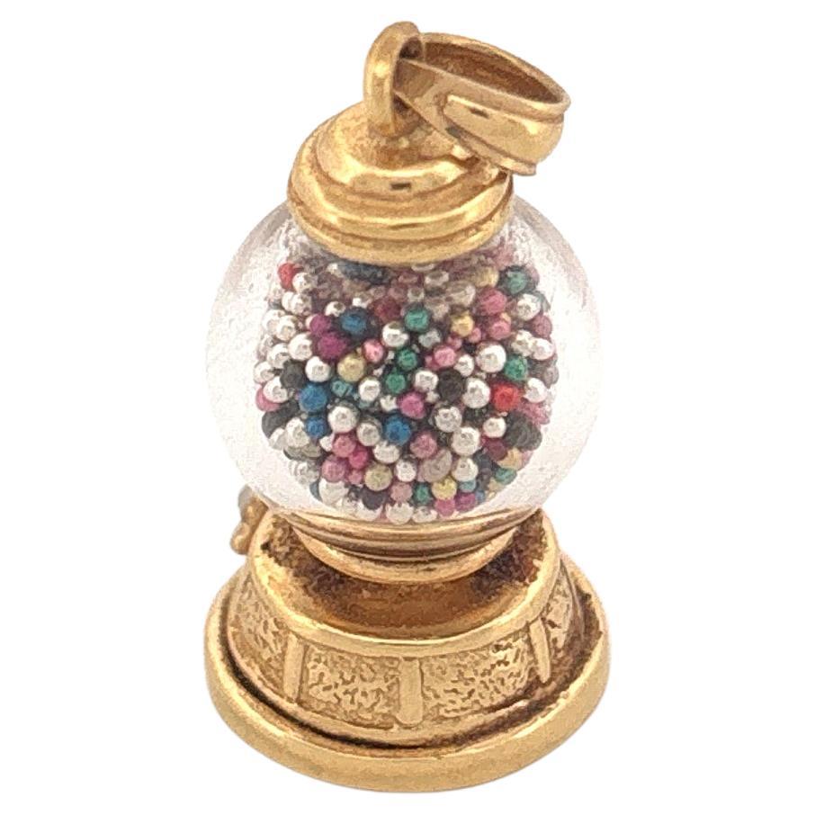 Gumball Machine 14k Gold Charm