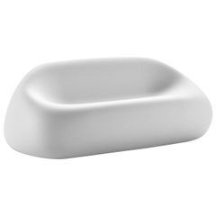 Gumball Sofa in Matte White Polyethylene by Alberto Brogliato for Plust