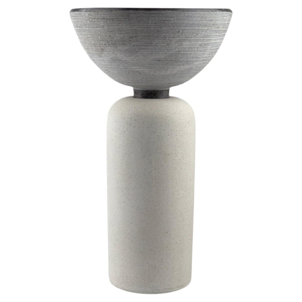 Gumdesign Incontri Fondativi 4A Marble and Cement Vase